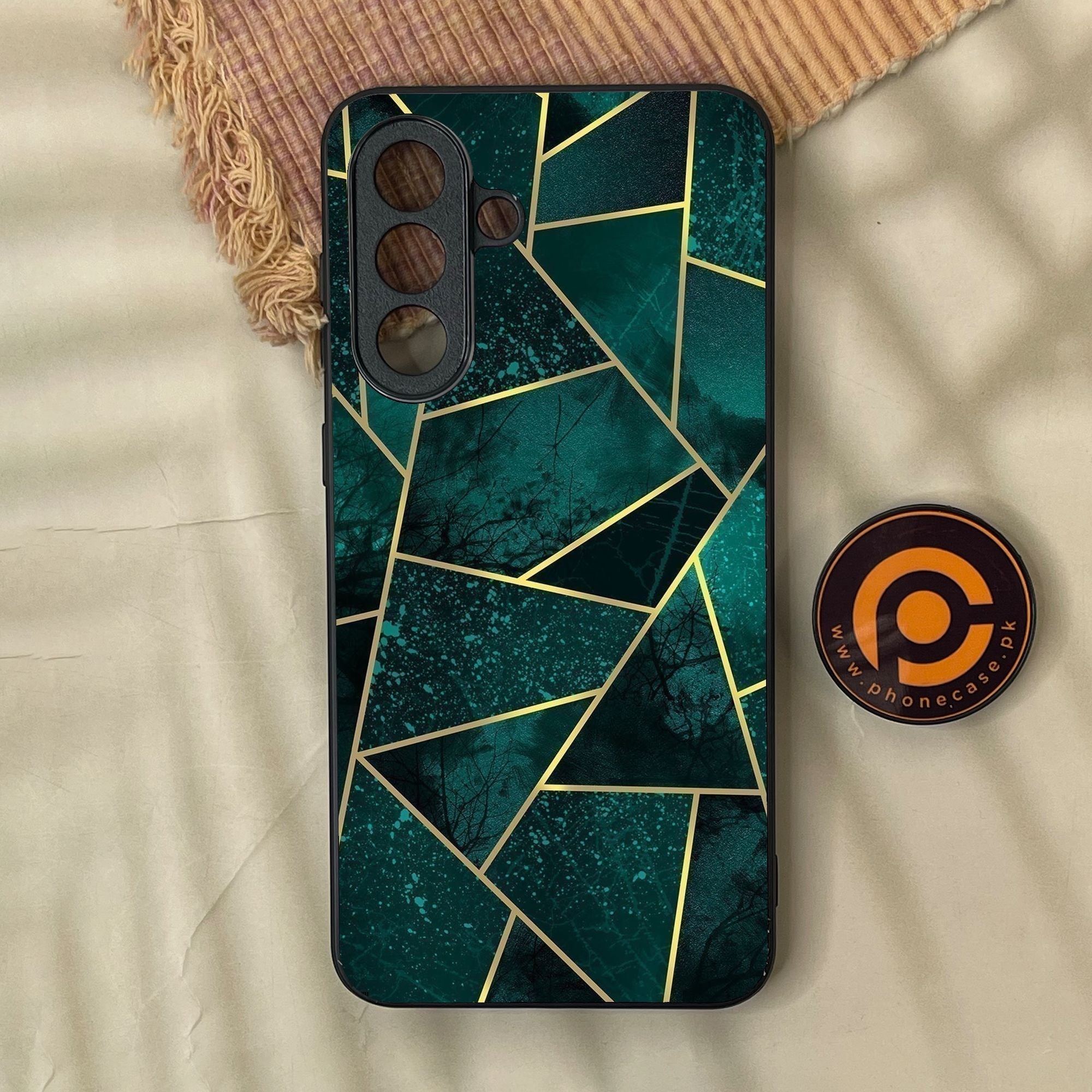 Samsung Galaxy A57 - Geometric Design 9 - Premium Metal Printed Soft Bumper Shock Proof Case