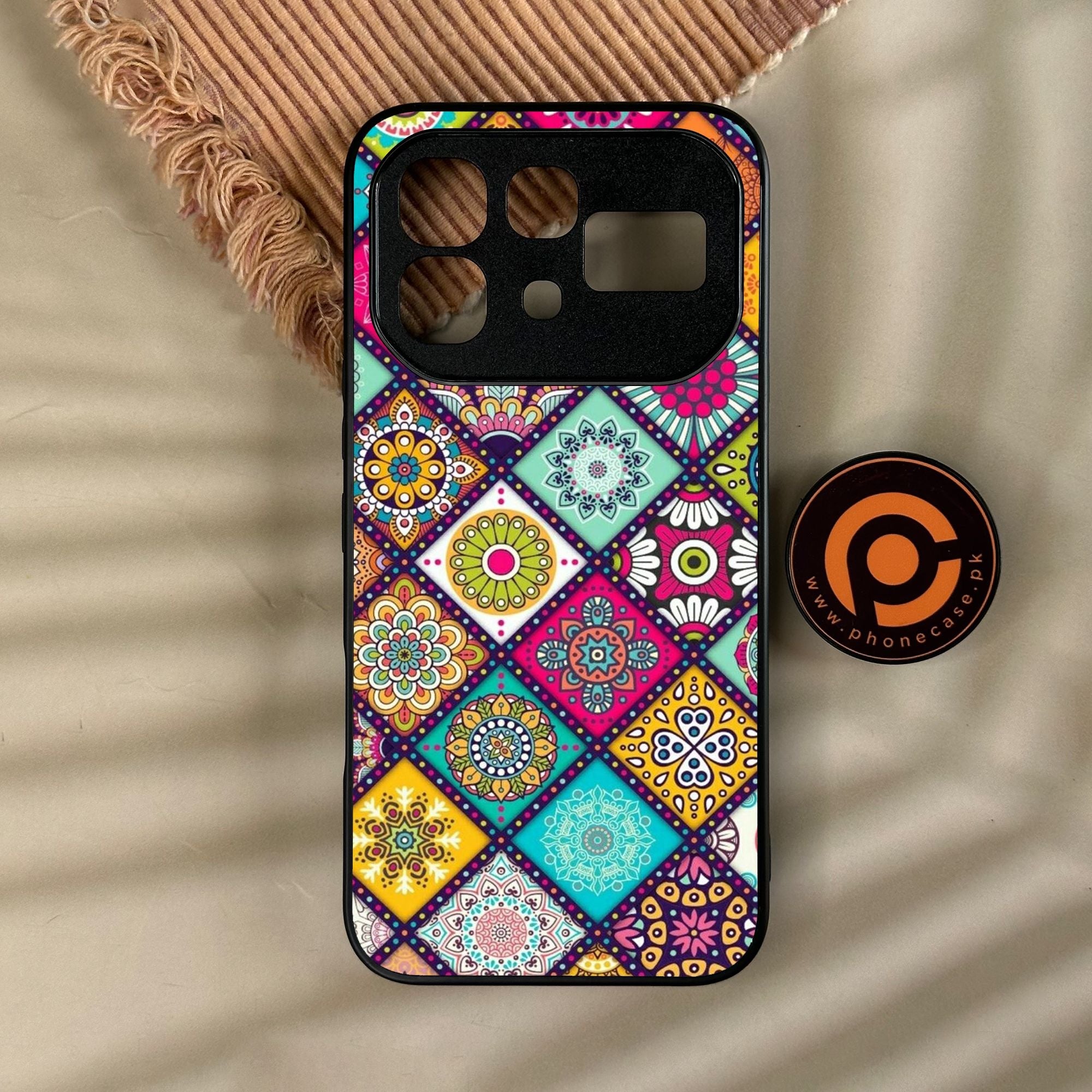 Infinix Note 60 Pro - Mandala Art Design - Premium Metal Printed Soft Bumper Shock Proof Case