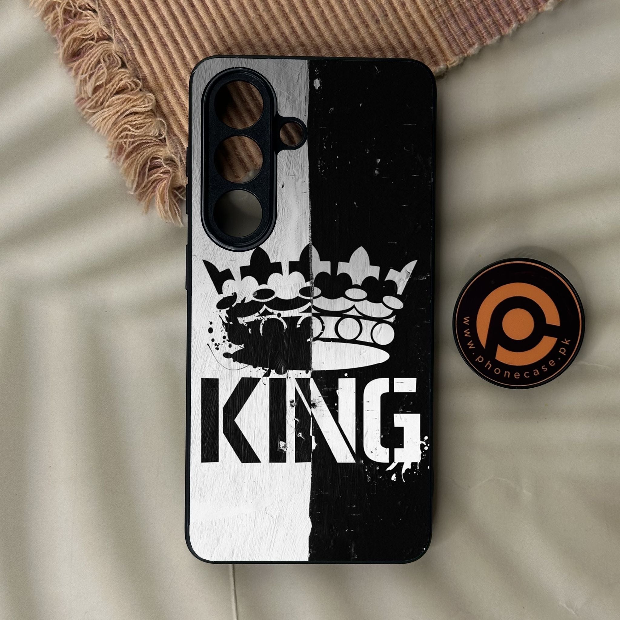 Galaxy S26 - King Design 7 - Premium Metal Printed Soft Bumper Shock Proof Case