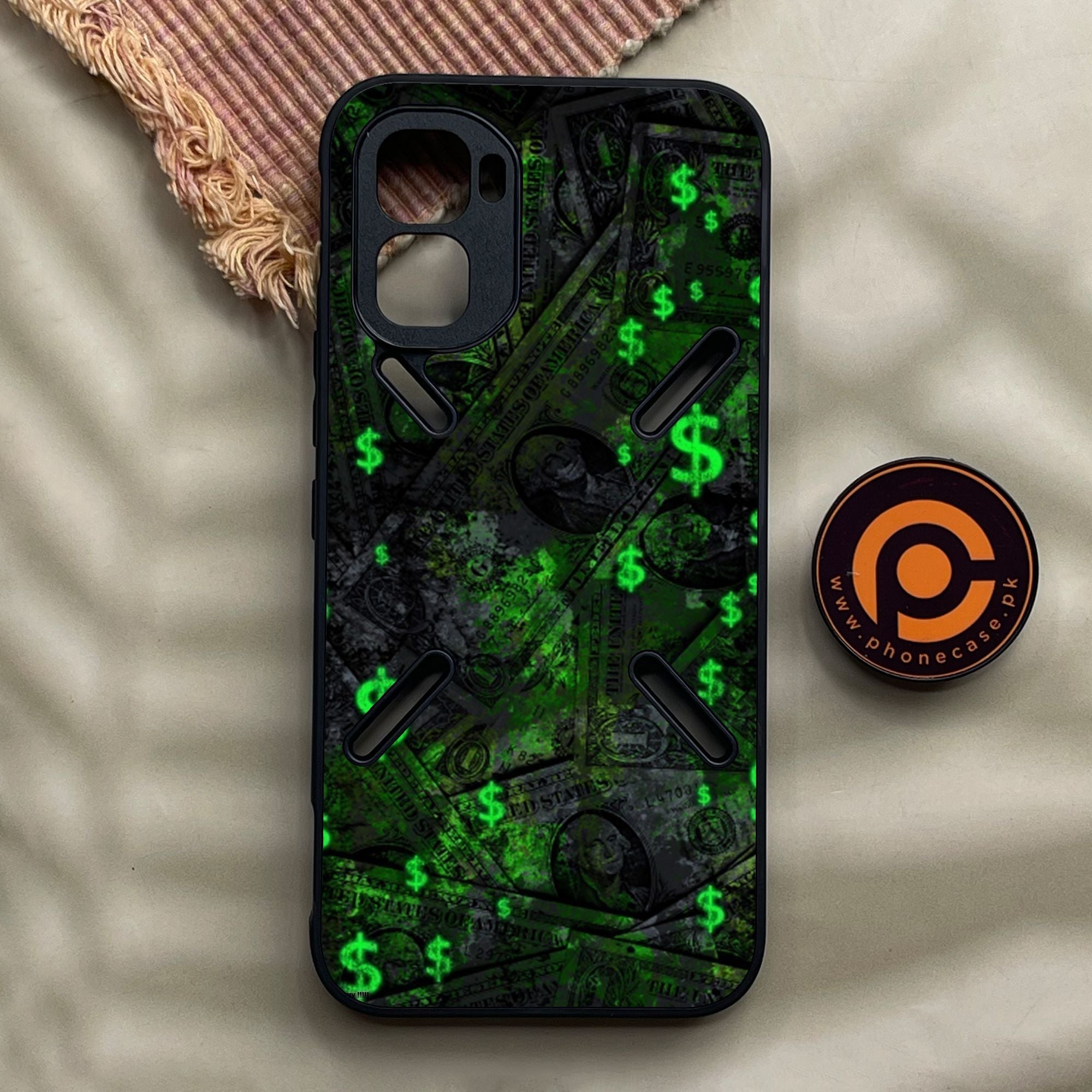 Infinix GT 50 Pro - Dollar Design 5 - Premium Metal Printed Soft Bumper Shock Proof Case
