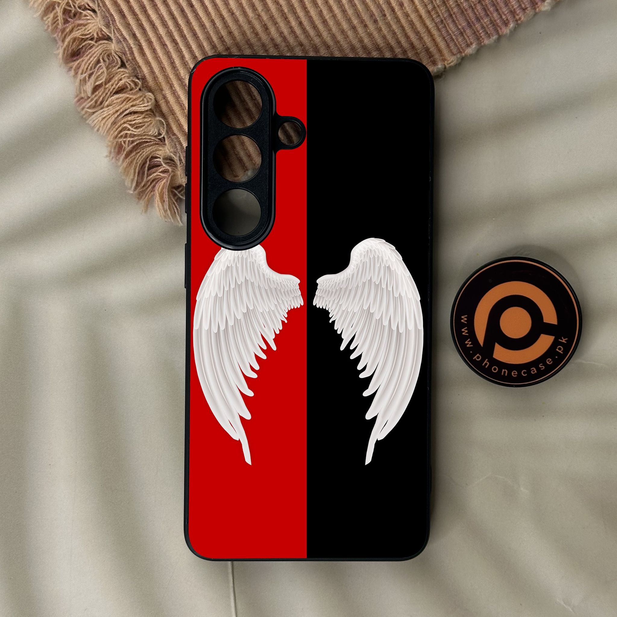 Galaxy S26 - Angel 2.0 Design 4 - Premium Metal Printed Soft Bumper Shock Proof Case
