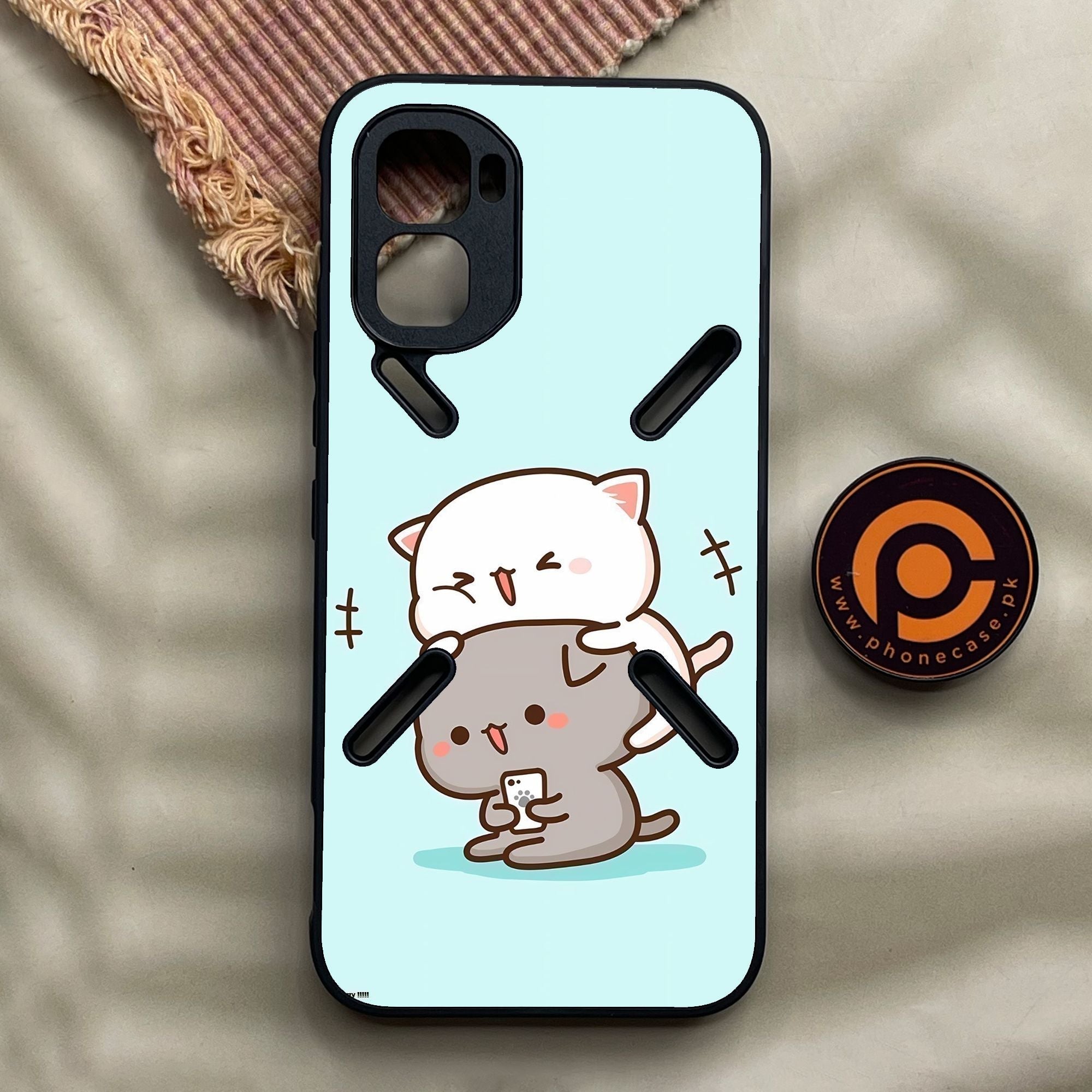 Infinix GT 50 Pro - Cute Bubu Dudu Design 1 - Premium Metal Printed Soft Bumper Shock Proof Case