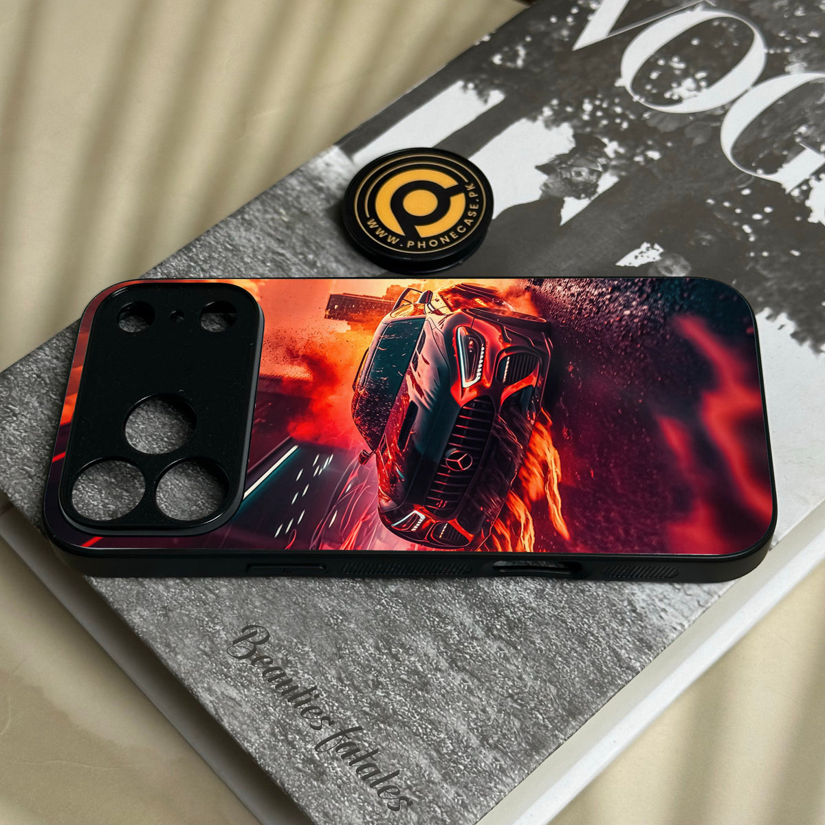 Iphone 18 Pro Max - Racing Design 3 - Premium Metal Printed Soft Bumper Shock Proof Case