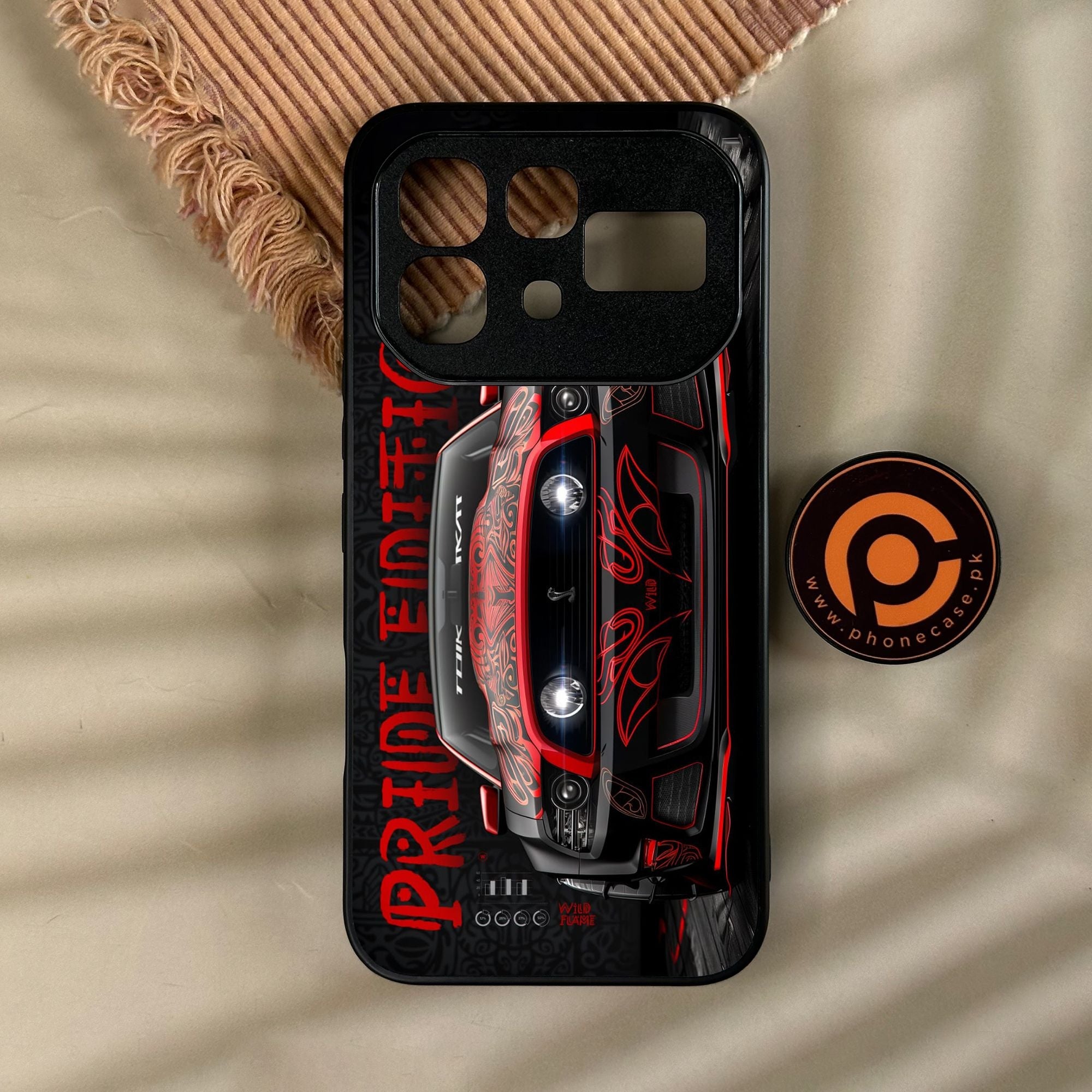 Infinix Note 60 Pro - Cobra X Racing Car - Premium Metal Printed Soft Bumper Shock Proof Case