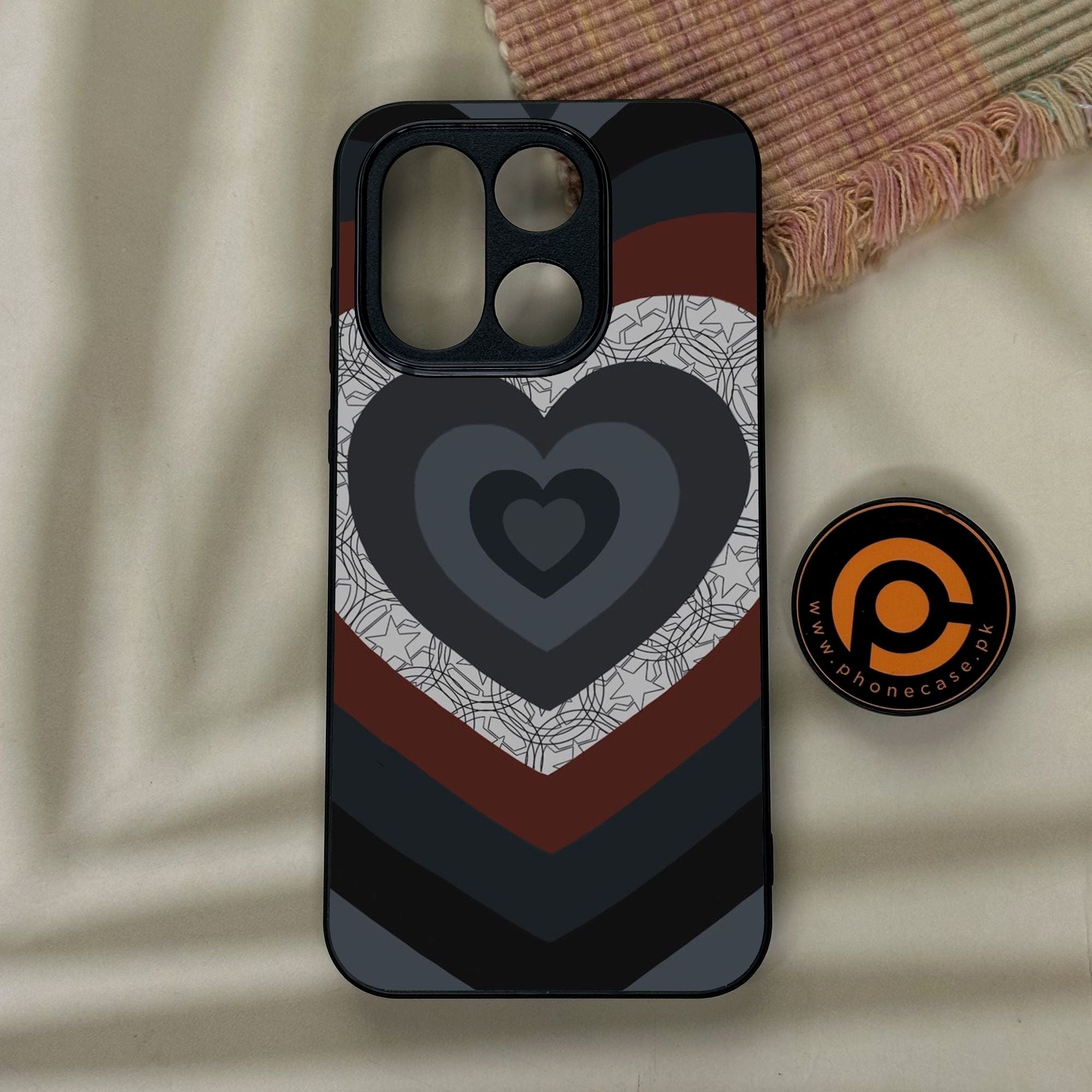 OnePlus 15 - Heart 2.0 Design 7 - Premium Metal Printed Soft Bumper Shock Proof Case