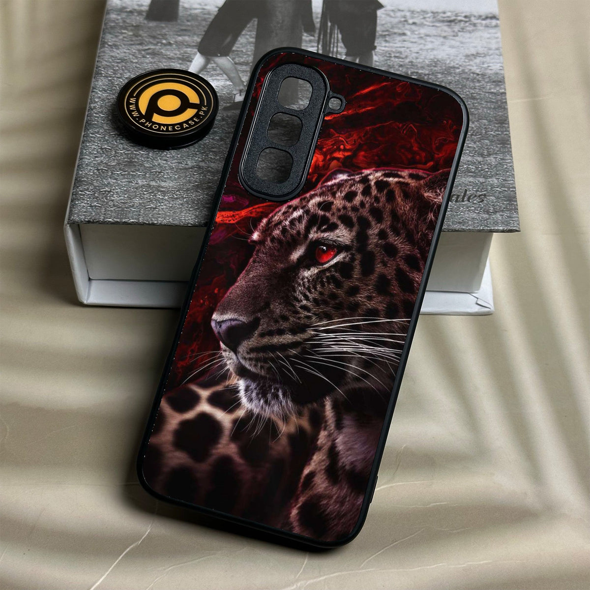 Infinix Hot 70 - Tiger Design 5 - Premium Metal Printed Soft Bumper Shock Proof Case