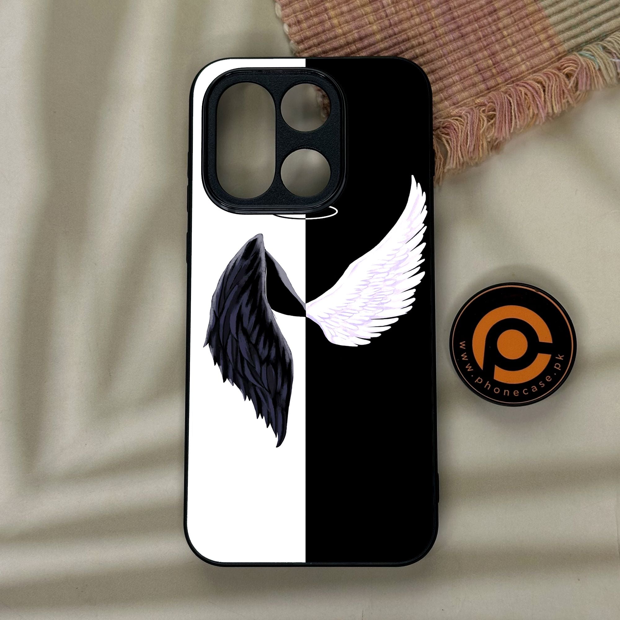 OnePlus 15 - Angel 2.0 Design 5 - Premium Metal Printed Soft Bumper Shock Proof Case