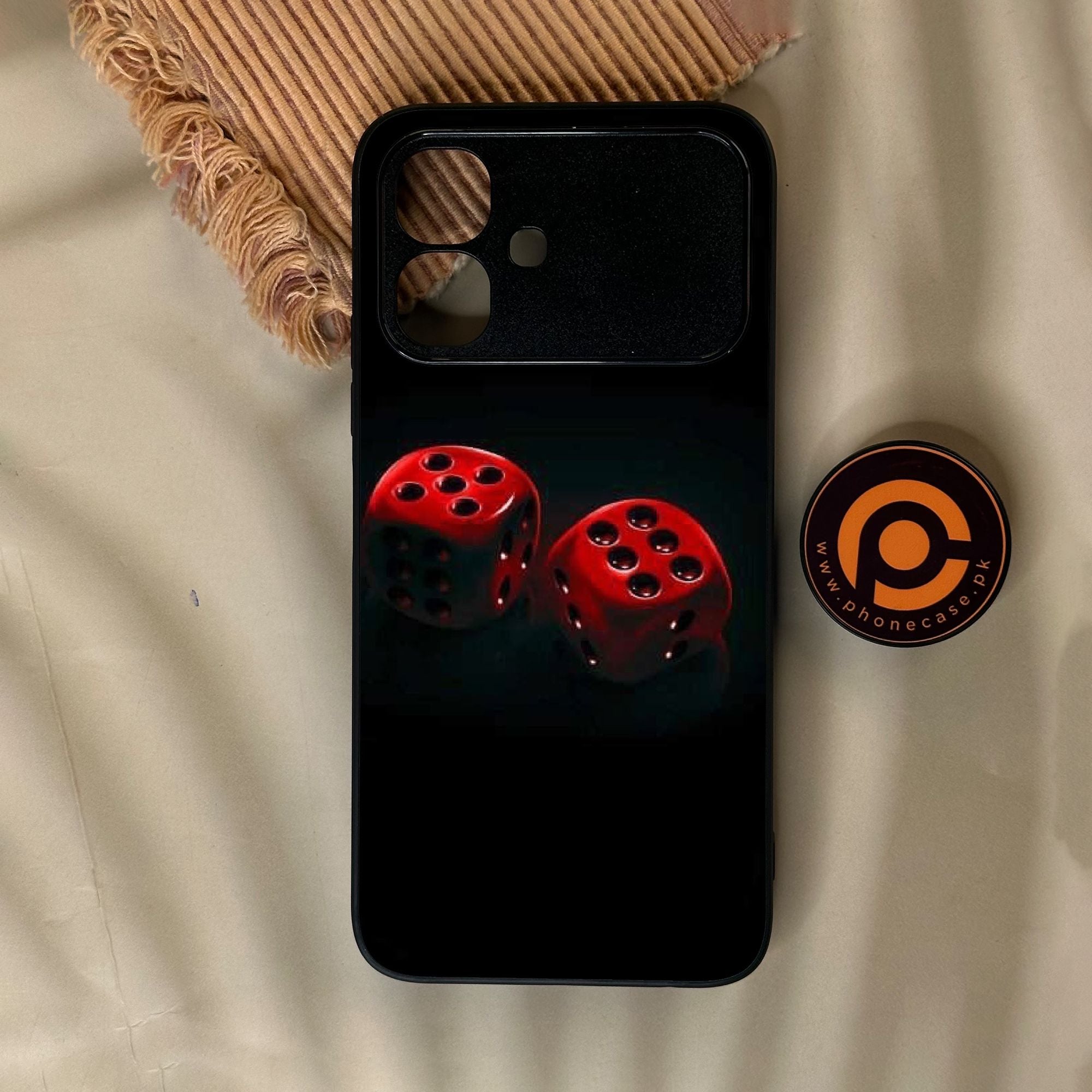 Infinix Smart 20 - Black Art Design 3 - Premium Metal Printed Soft Bumper Shock Proof Case