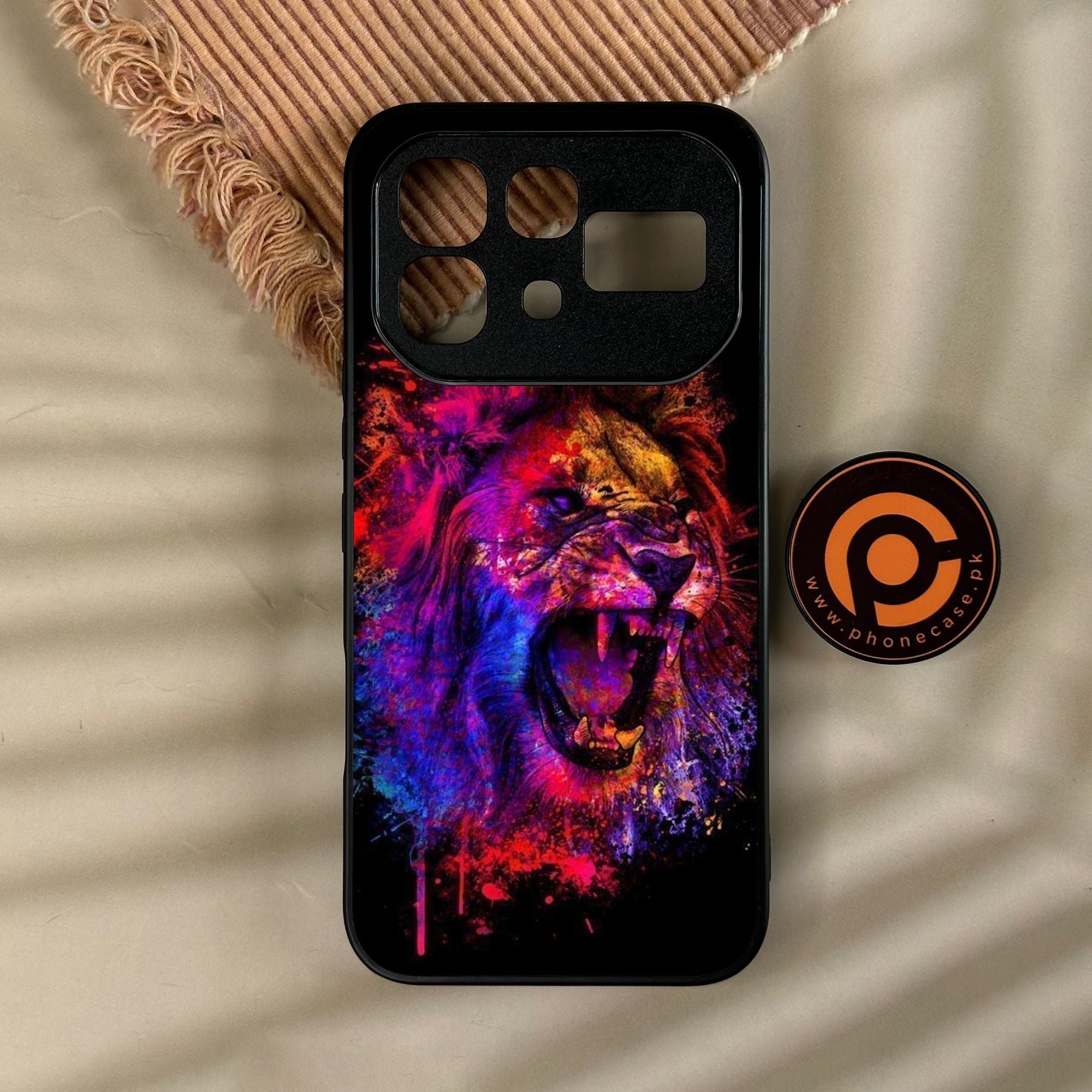 Infinix Note 60 - Tiger 2.0 Design 5 - Premium Metal Printed Soft Bumper Shock Proof Case