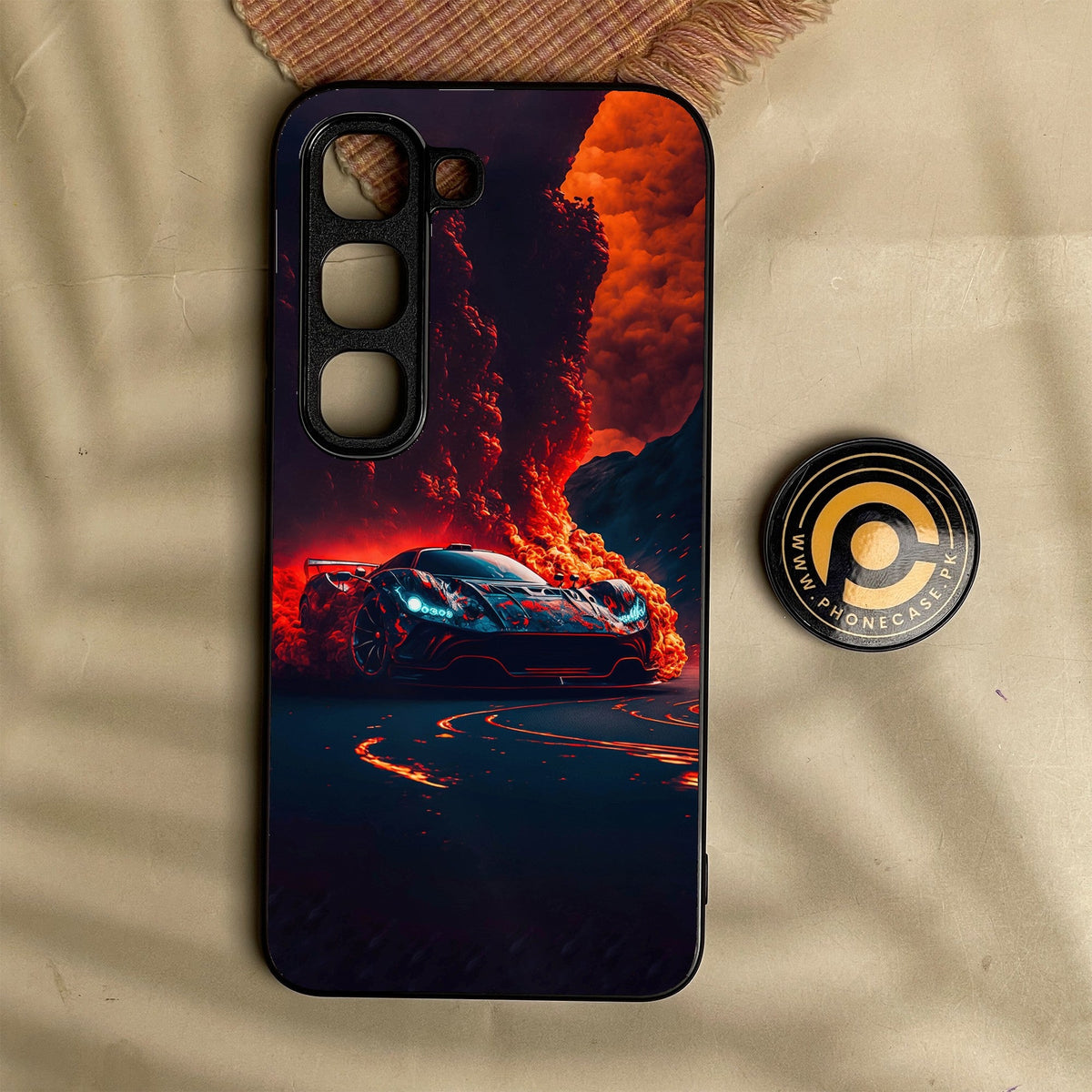 Infinix Hot 70 Pro - Racing Design 6 - Premium Metal Printed Soft Bumper Shock Proof Case