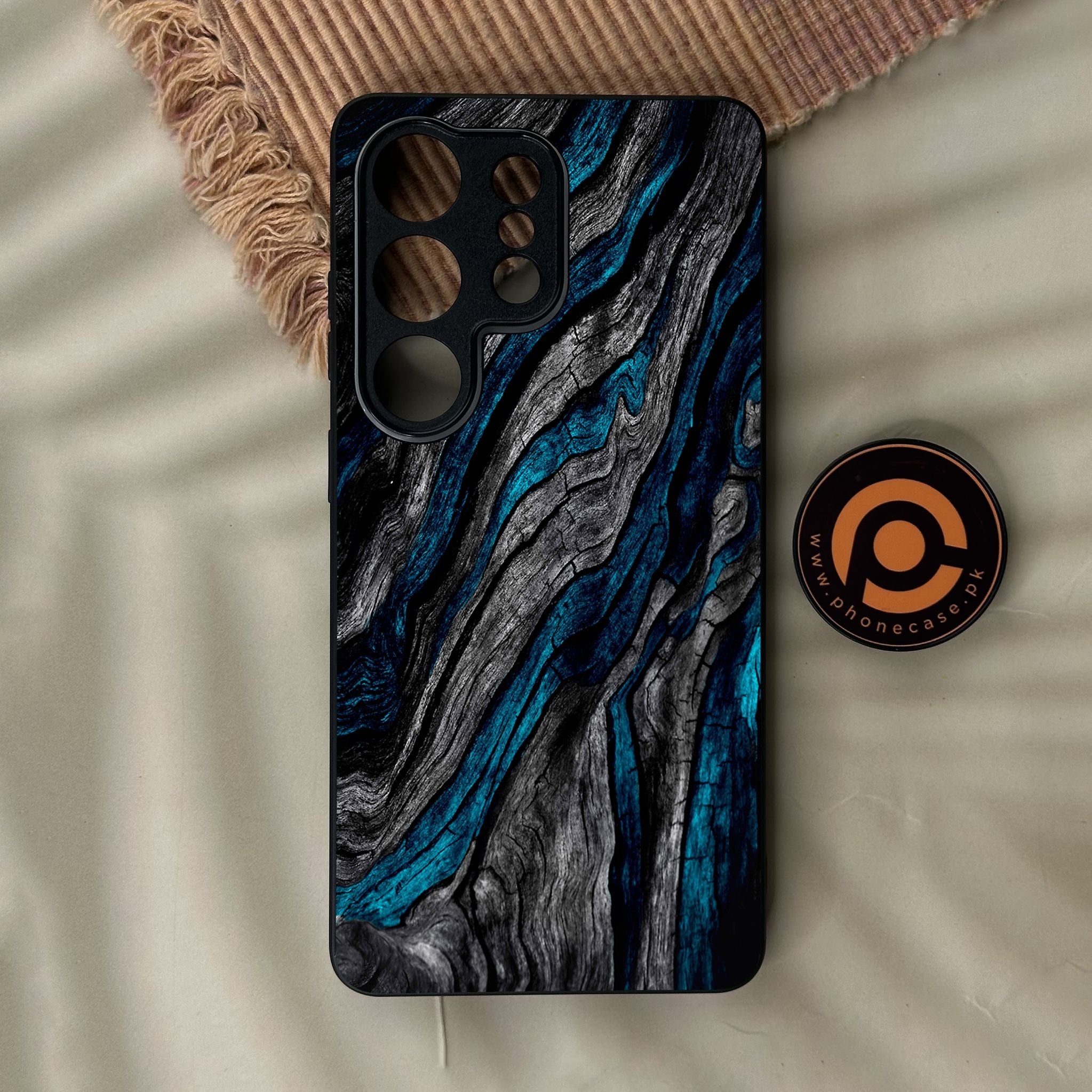 Galaxy S26 Ultra - Liquid Marble Design 8 - Premium Metal Printed Soft Bumper Shock Proof Case