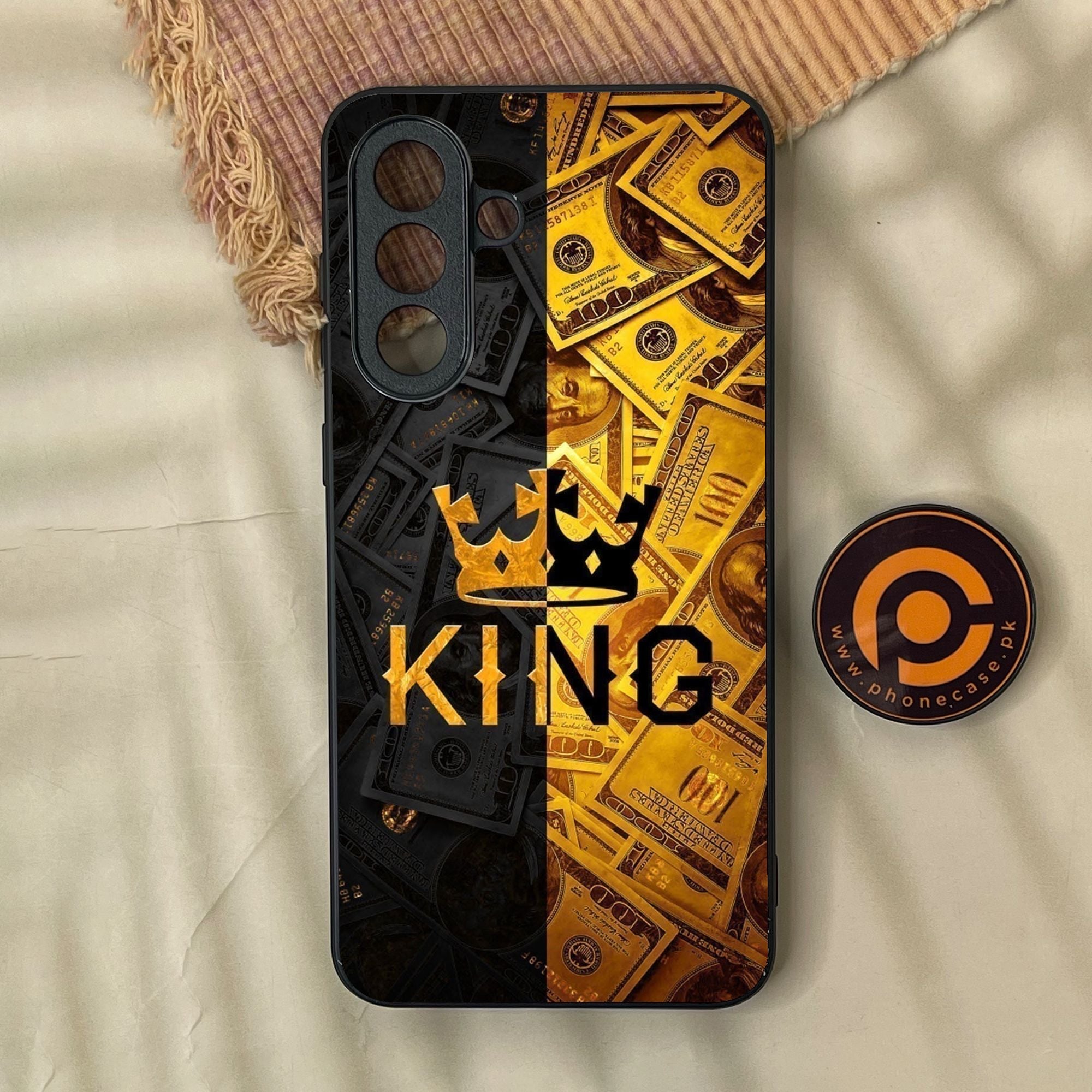 Samsung Galaxy A37 - King Design 9 - Premium Metal Printed Soft Bumper Shock Proof Case
