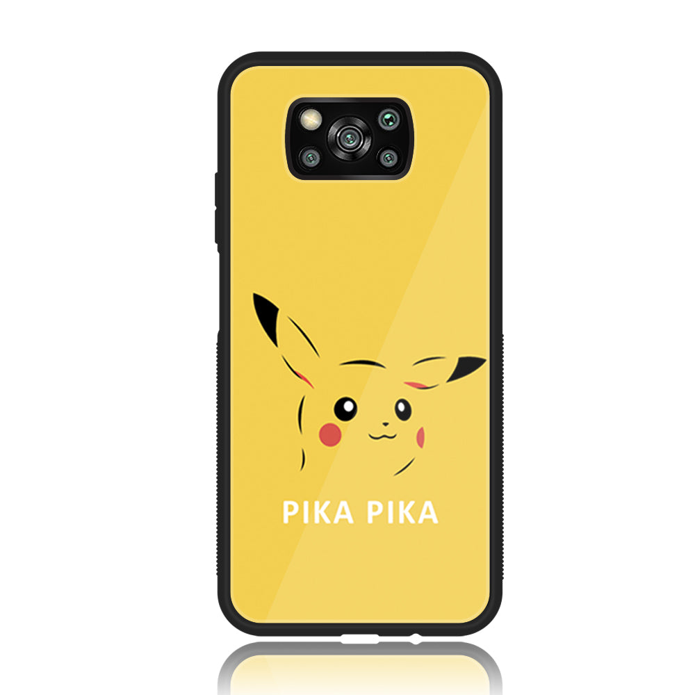 Xiaomi Poco X3 - Cartoon Series - Premium Printed Glass soft Bumper shock Proof Case