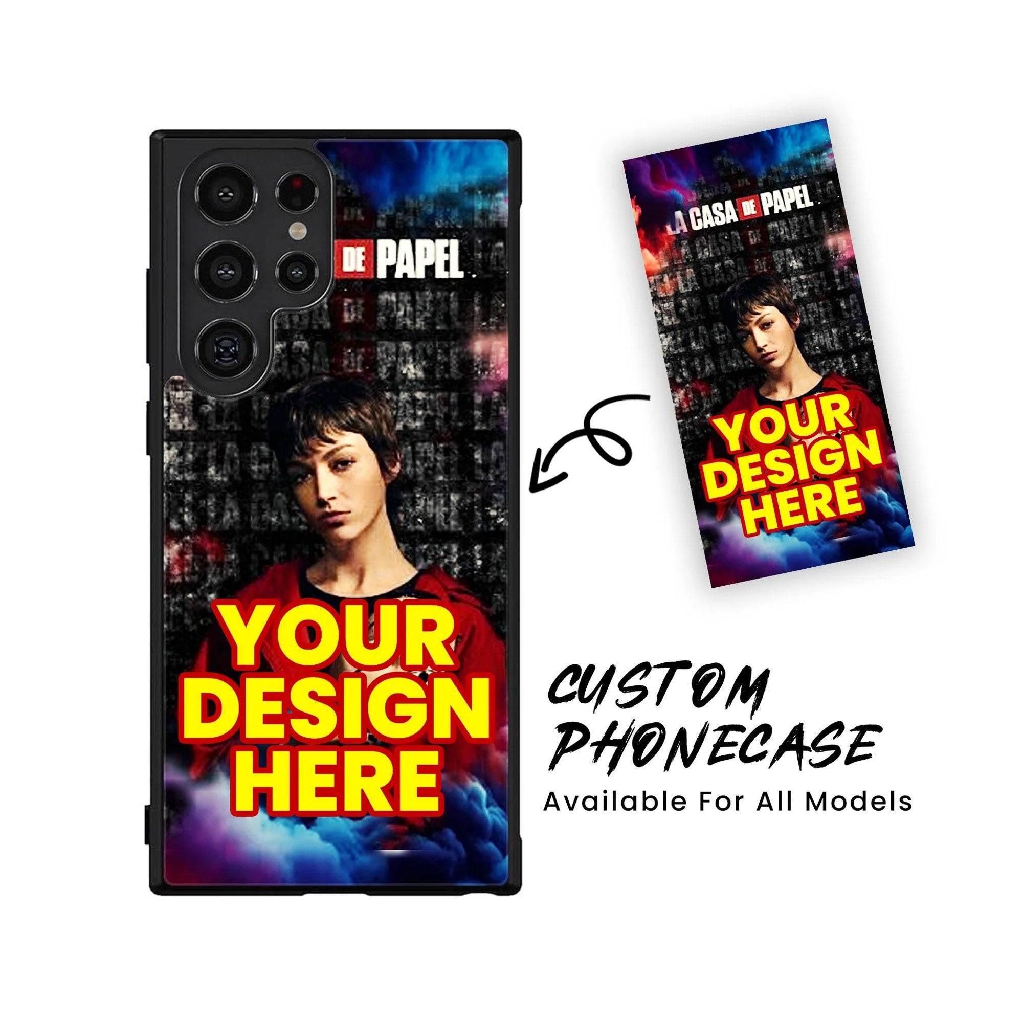 HQ Ultra Shine Premium Metal Phone Case All Models Customized Own Premium Glossy Phone Case