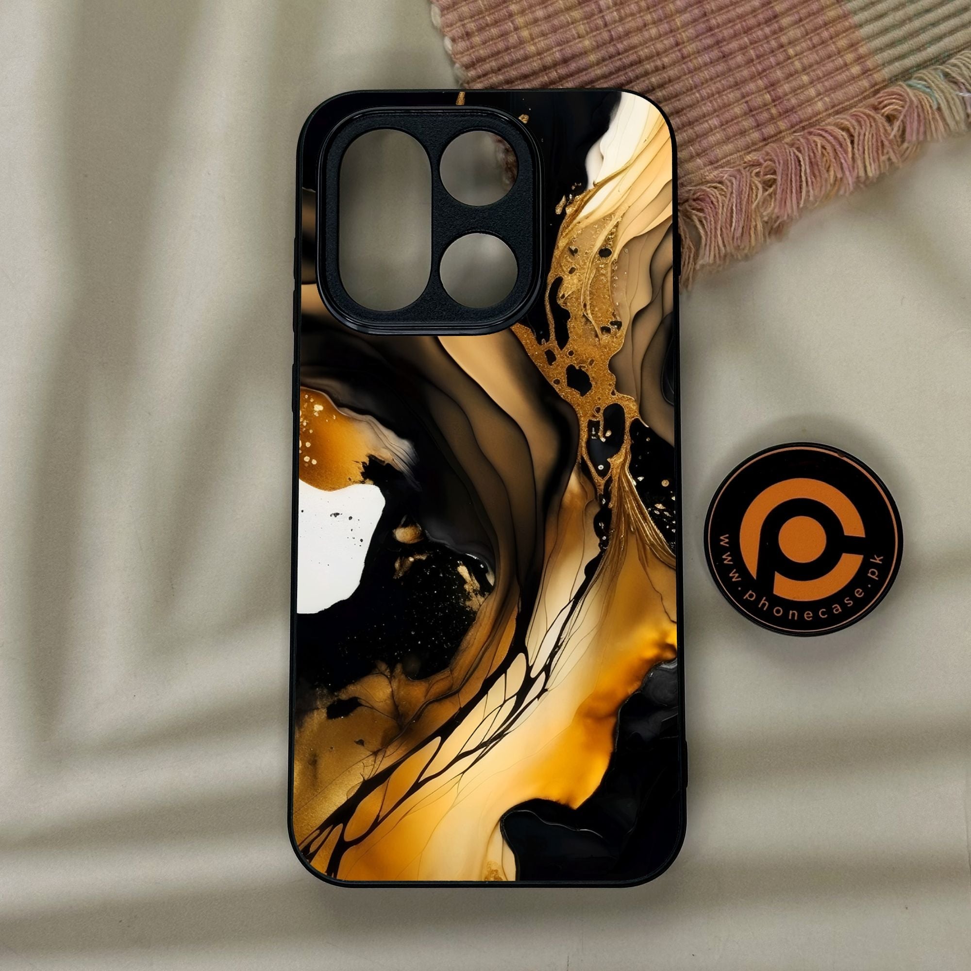 OnePlus 15 - Liquid 2.0 Design 10 - Premium Metal Printed Soft Bumper Shock Proof Case