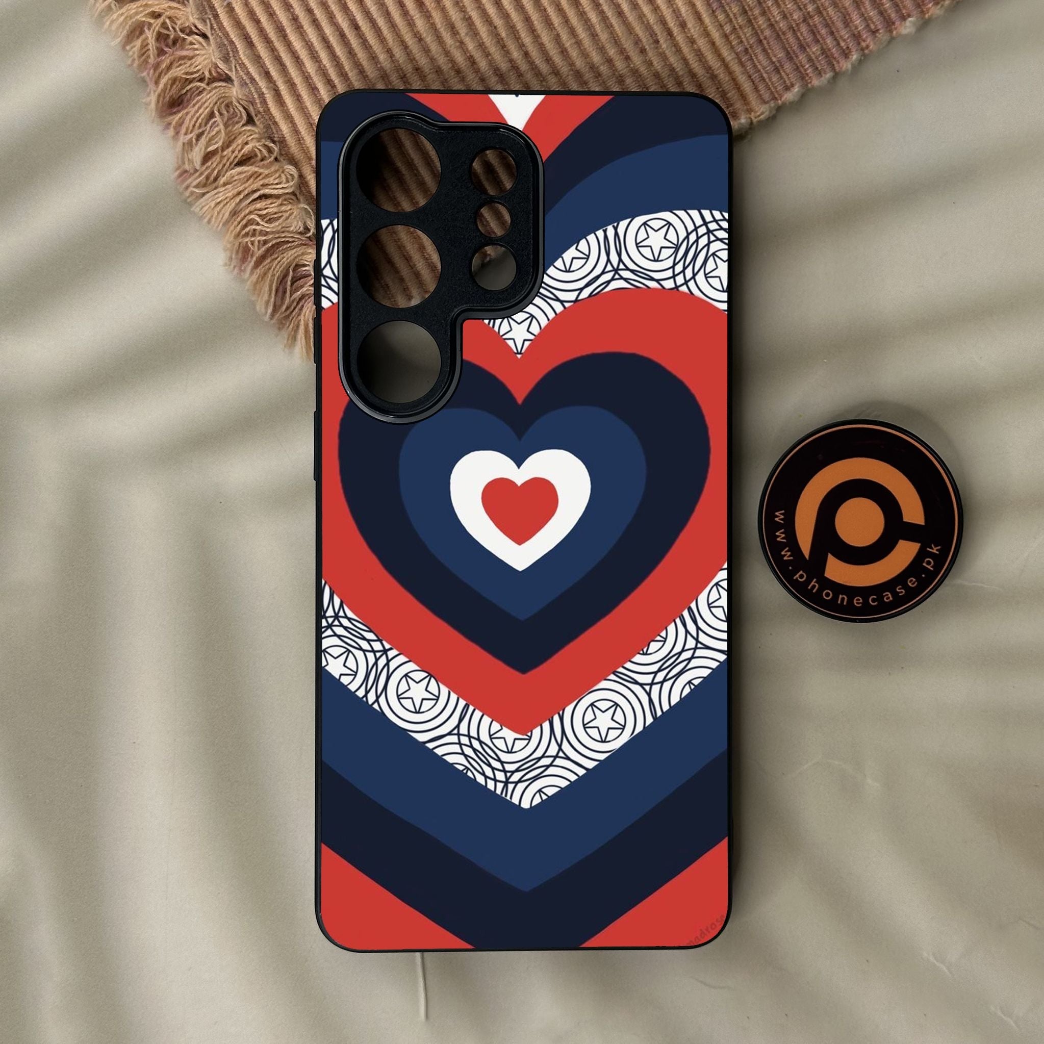 Galaxy S26 Ultra - Heart 2.0 Design 3 - Premium Metal Printed Soft Bumper Shock Proof Case