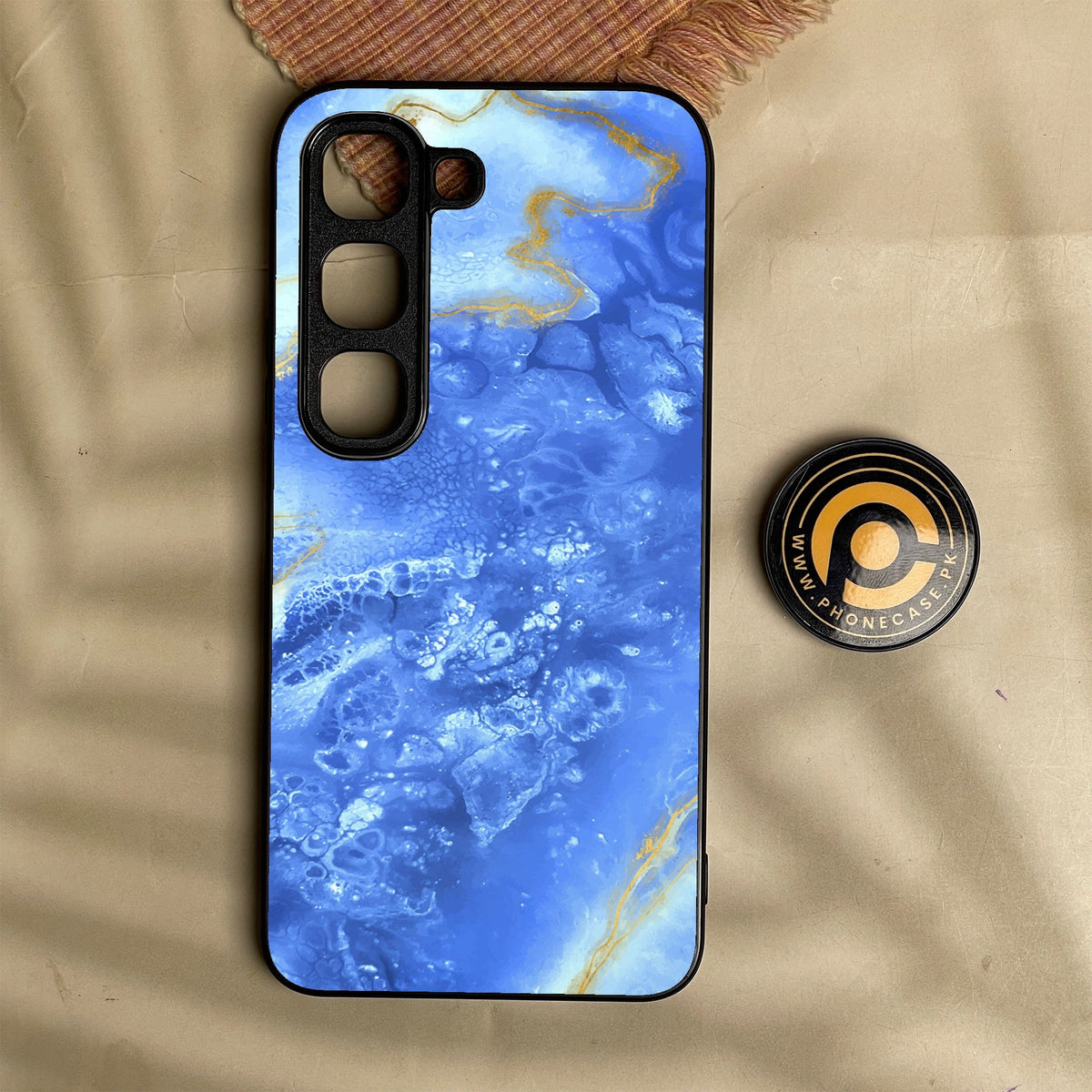 Infinix Hot 70 Pro - Blue 2.0 Design 2 - Premium Metal Printed Soft Bumper Shock Proof Case