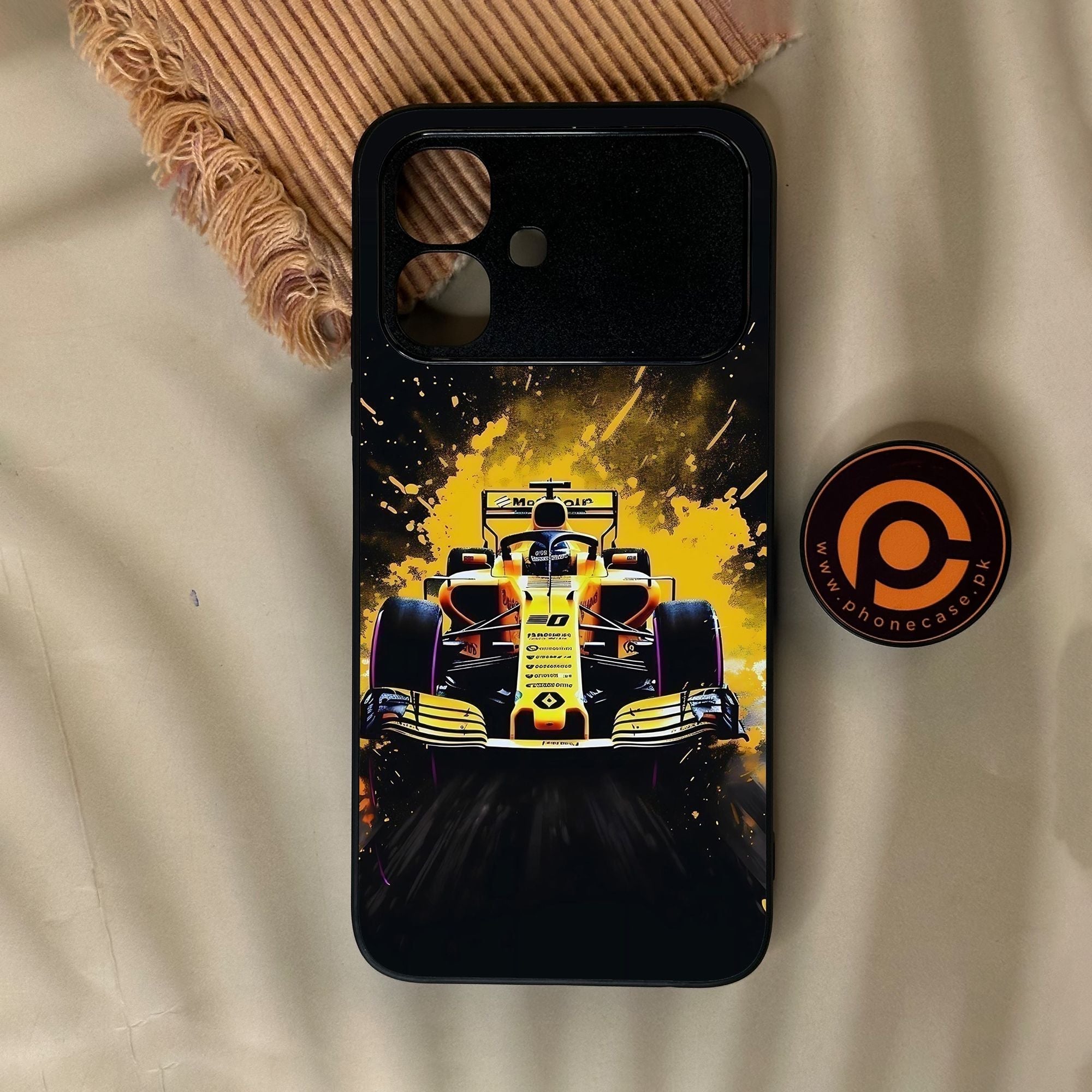 Infinix Smart 20 - Formula 1 Design 5 - Premium Metal Printed Soft Bumper Shock Proof Case