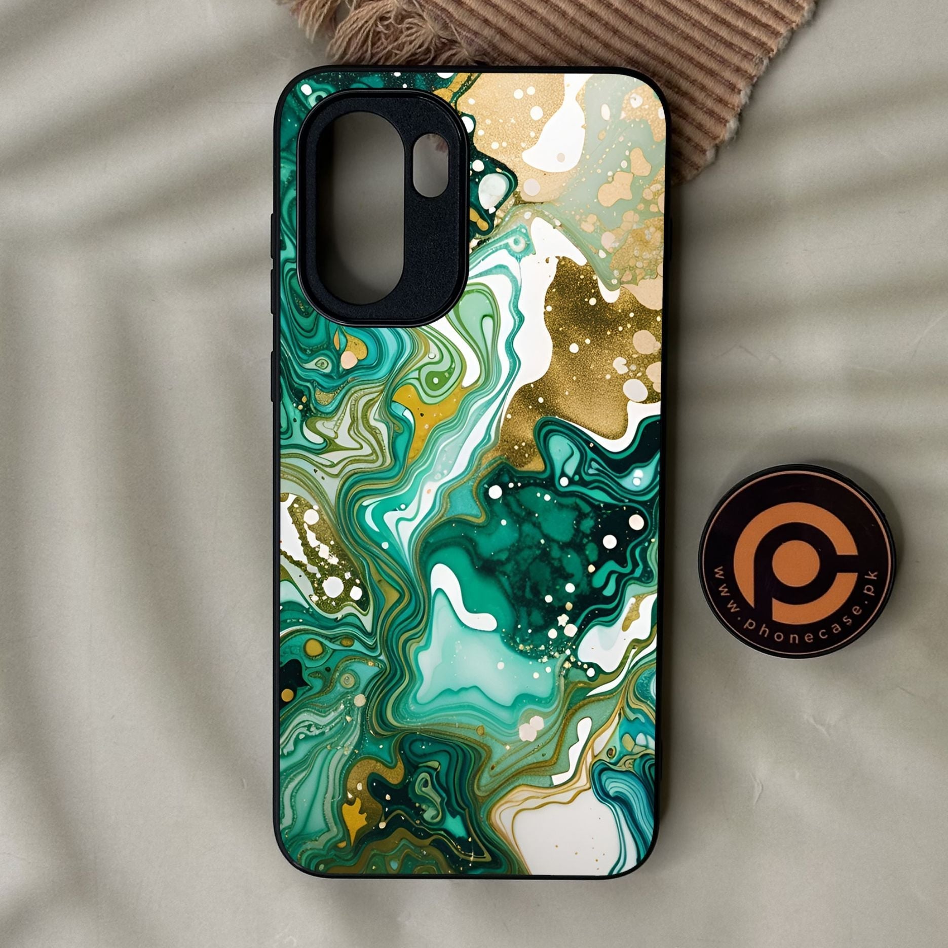OnePlus 15R - Liquid 2.0 Design 8 - Premium Metal Printed Soft Bumper Shock Proof Case