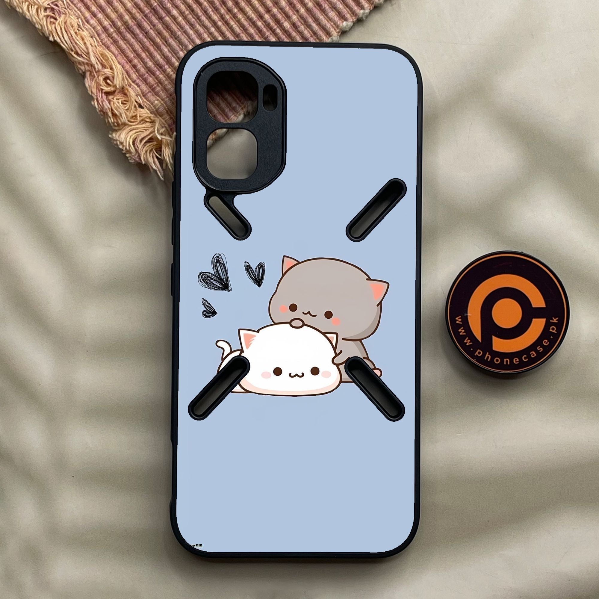 Infinix GT 50 Pro - Cute Bubu Dudu Design 3 - Premium Metal Printed Soft Bumper Shock Proof Case