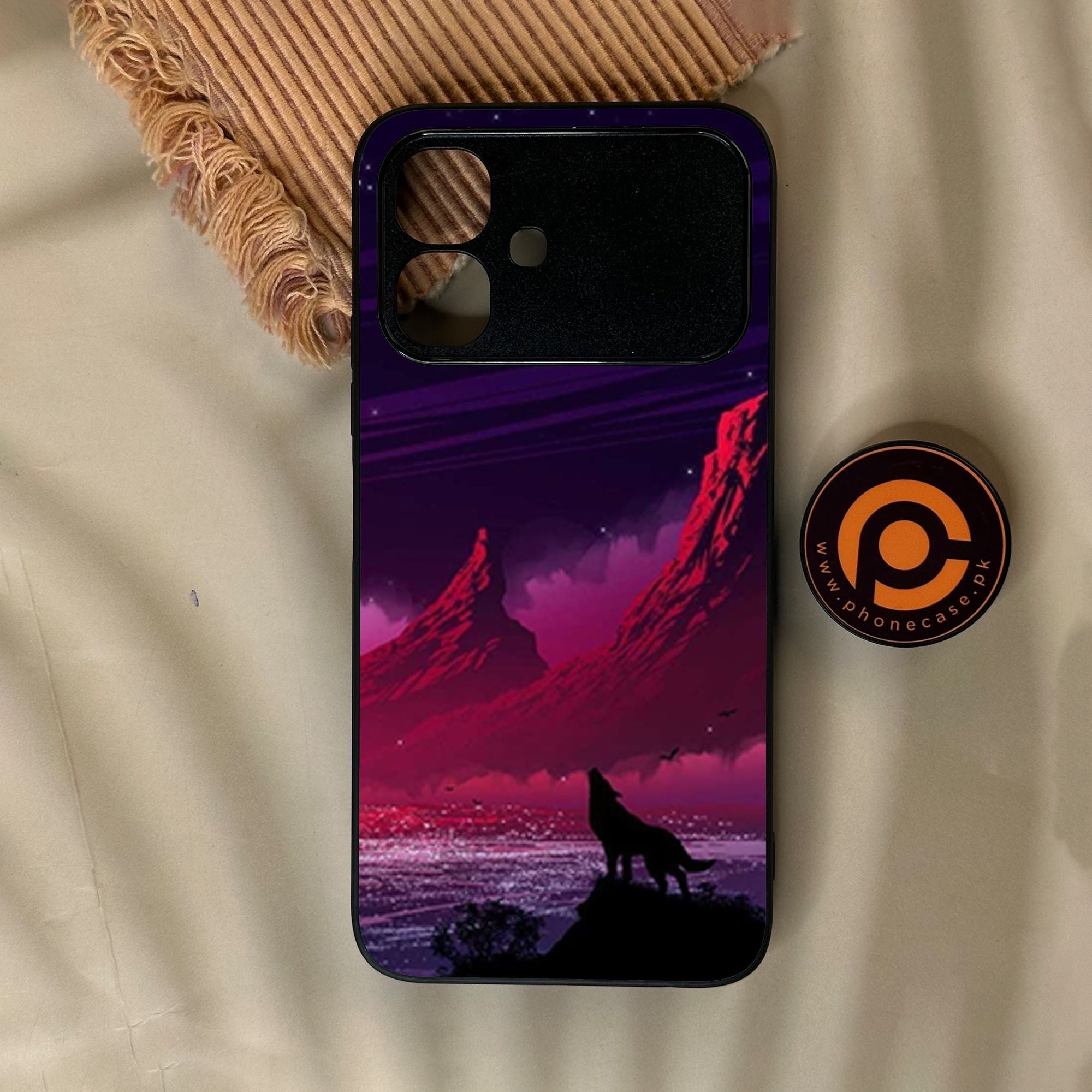 Infinix Smart 20 - Wolf Design 7 - Premium Metal Printed Soft Bumper Shock Proof Case