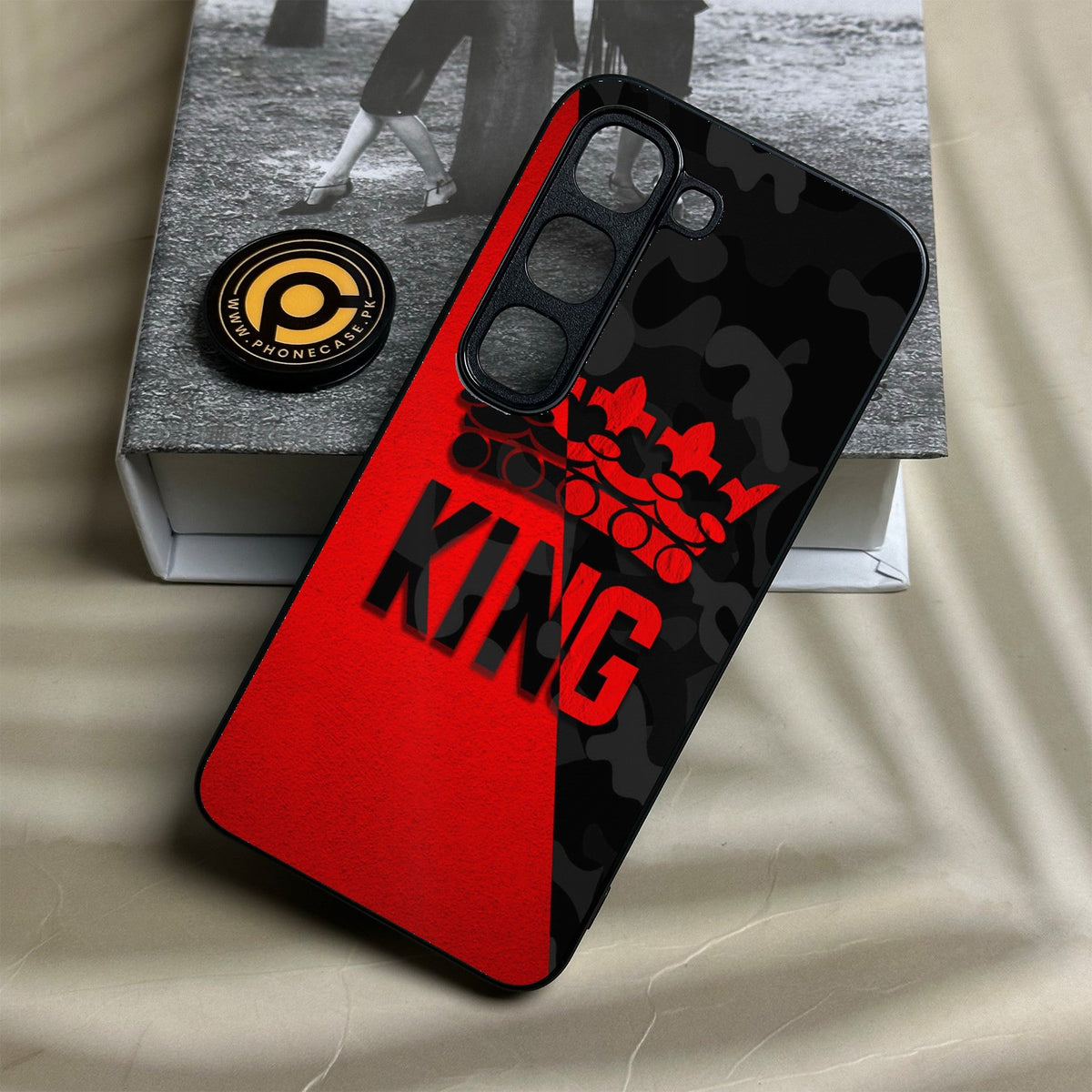Infinix Hot 70 Pro - King Design 6 - Premium Metal Printed Soft Bumper Shock Proof Case