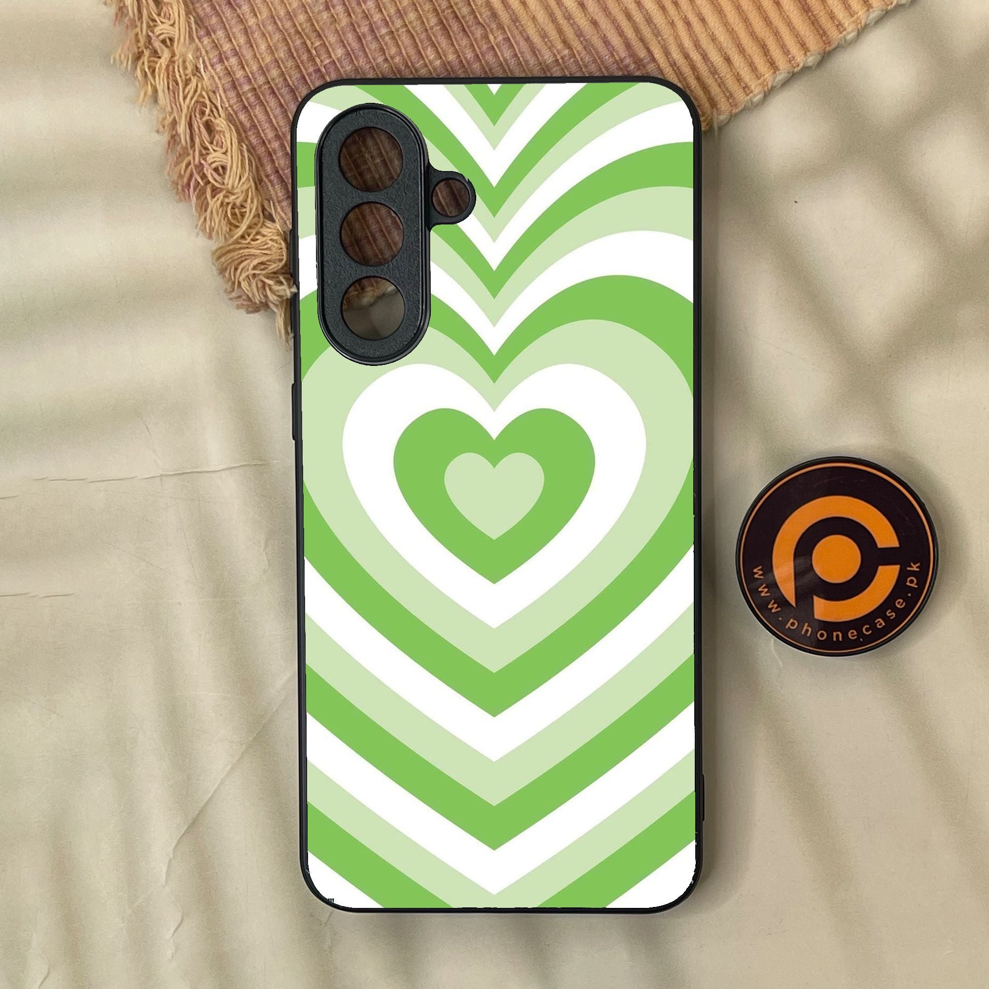 Samsung Galaxy A57 - Heartbeat Design 10 - Premium Metal Printed Soft Bumper Shock Proof Case