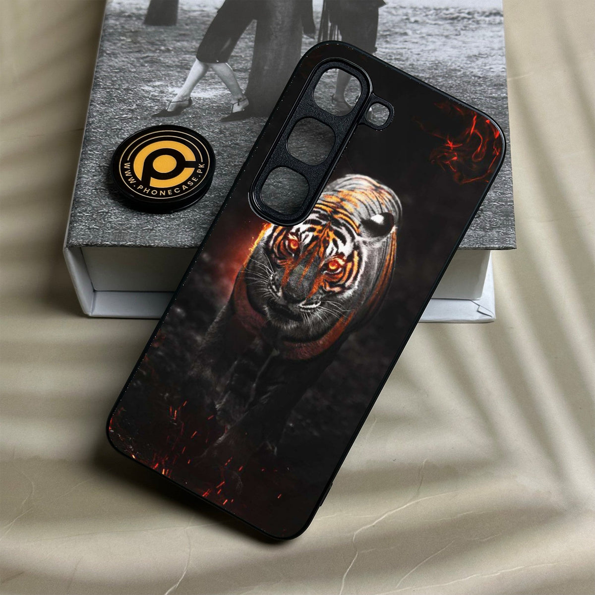 Infinix Hot 70 Pro - Tiger Design 6 - Premium Metal Printed Soft Bumper Shock Proof Case