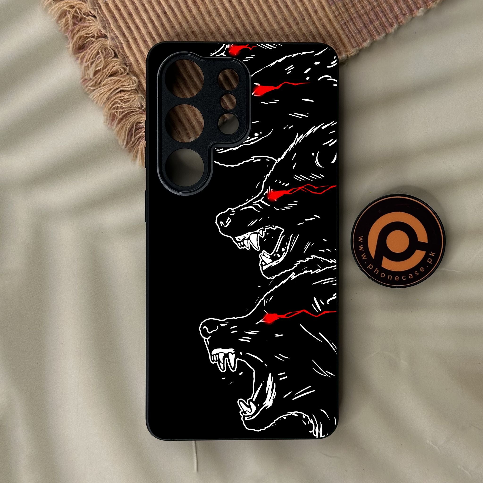 Galaxy S26 Ultra - Black Art Design 7 - Premium Metal Printed Soft Bumper Shock Proof Case