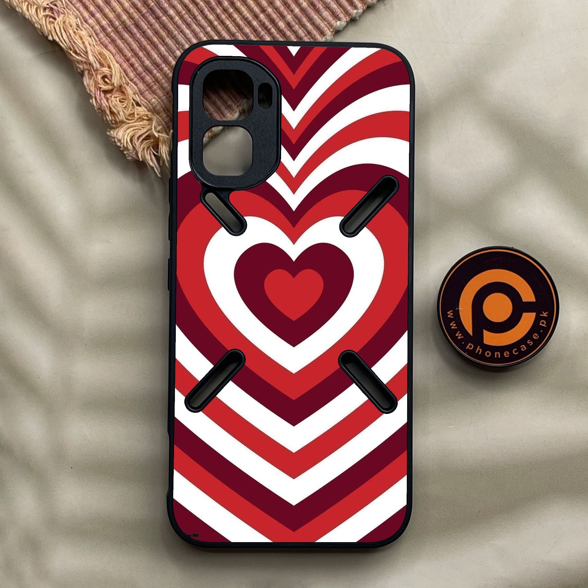 Infinix GT 50 Pro - Heartbeat Design 5 - Premium Metal Printed Soft Bumper Shock Proof Case