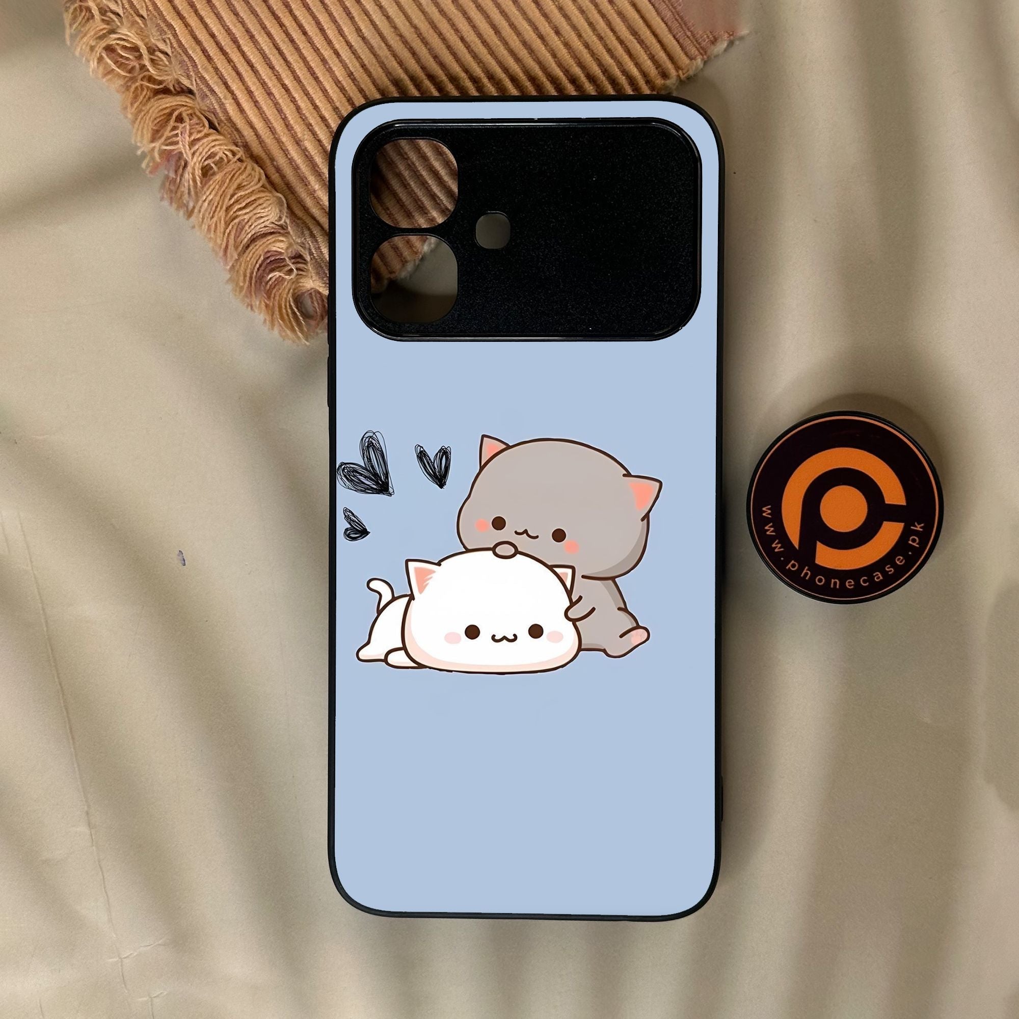 Infinix Smart 20 - Cute Bubu Dudu Design 3 - Premium Metal Printed Soft Bumper Shock Proof Case