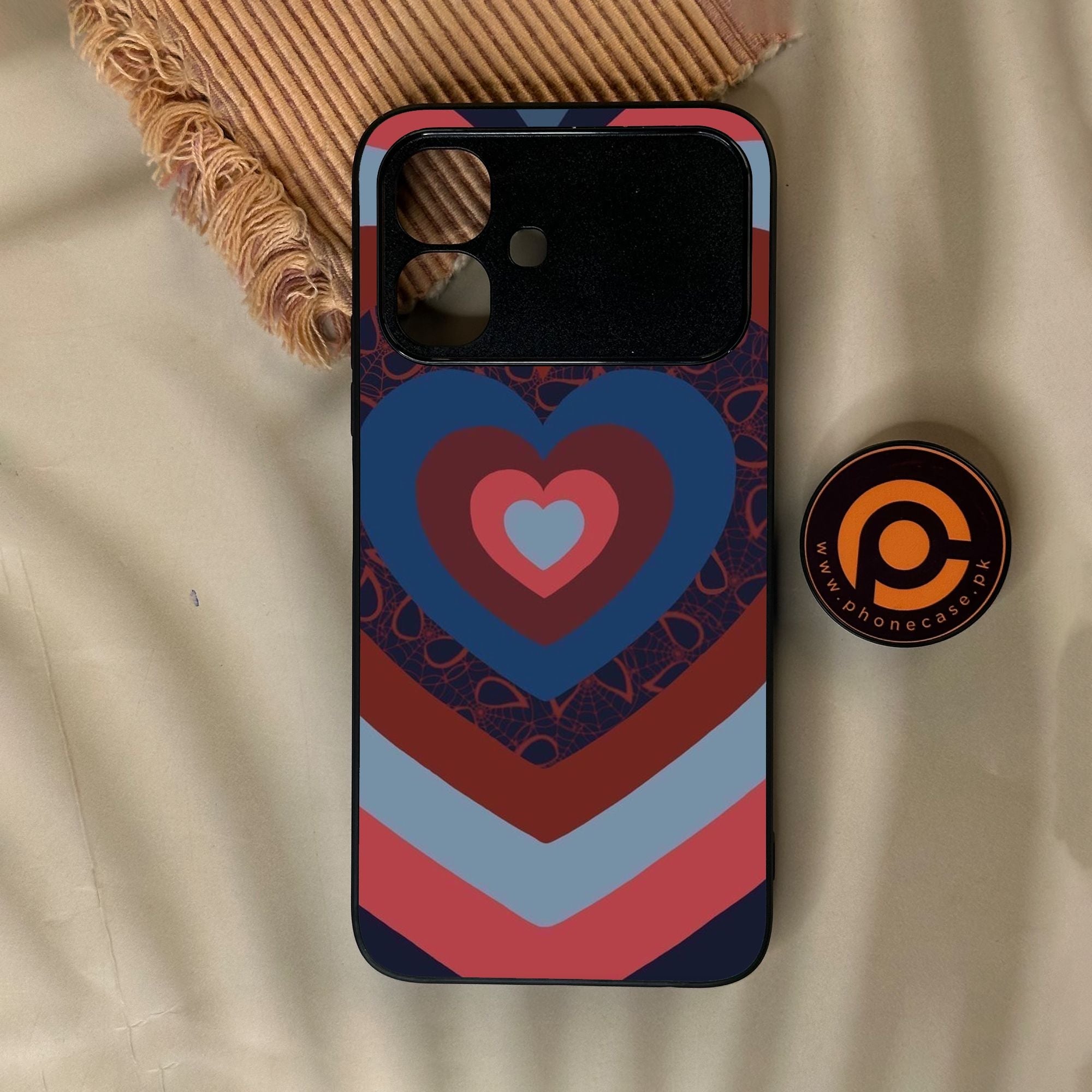 Infinix Smart 20 - Heart 2.0 Design 2 - Premium Metal Printed Soft Bumper Shock Proof Case