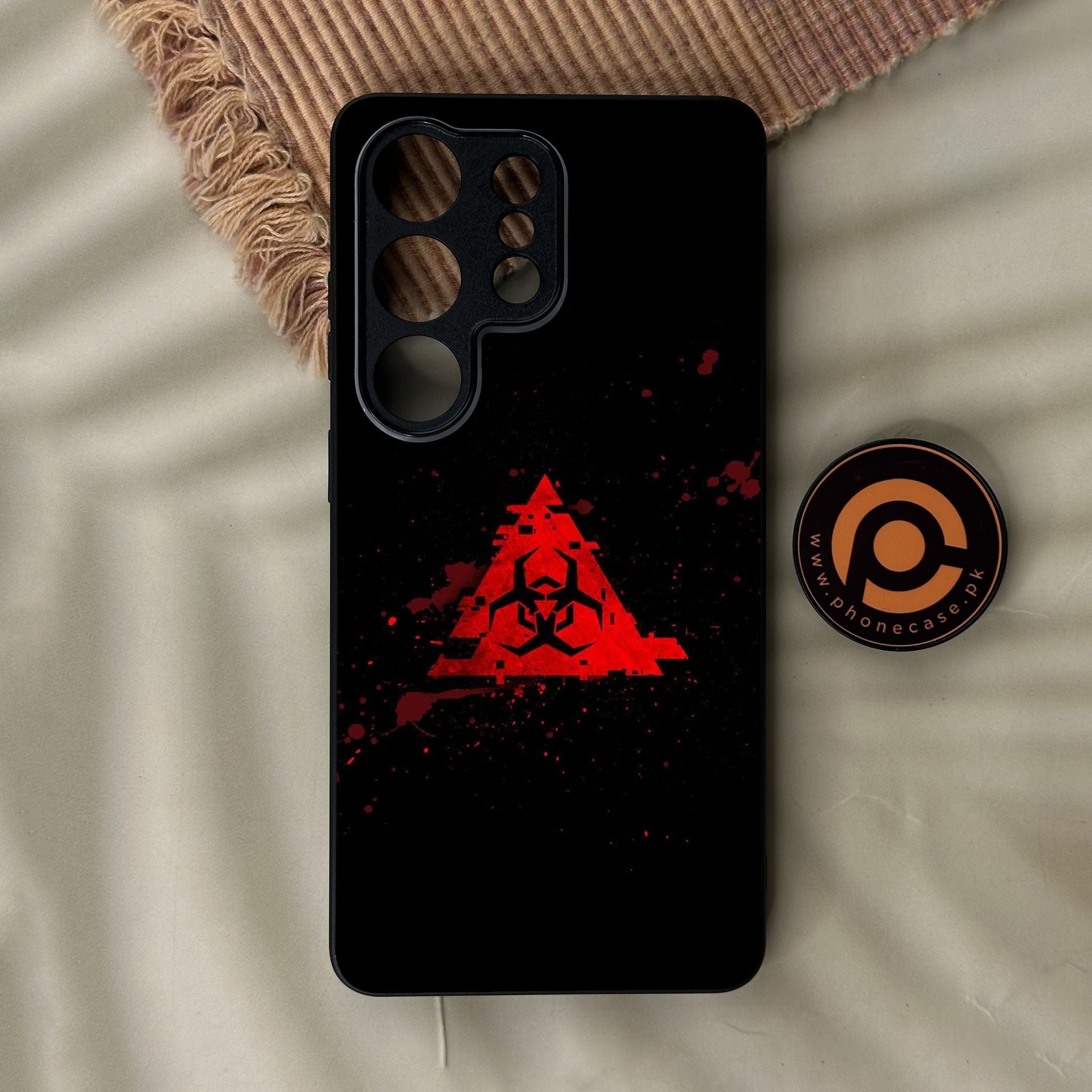 Galaxy S26 Ultra - Biohazard Design 4 - Premium Metal Printed Soft Bumper Shock Proof Case