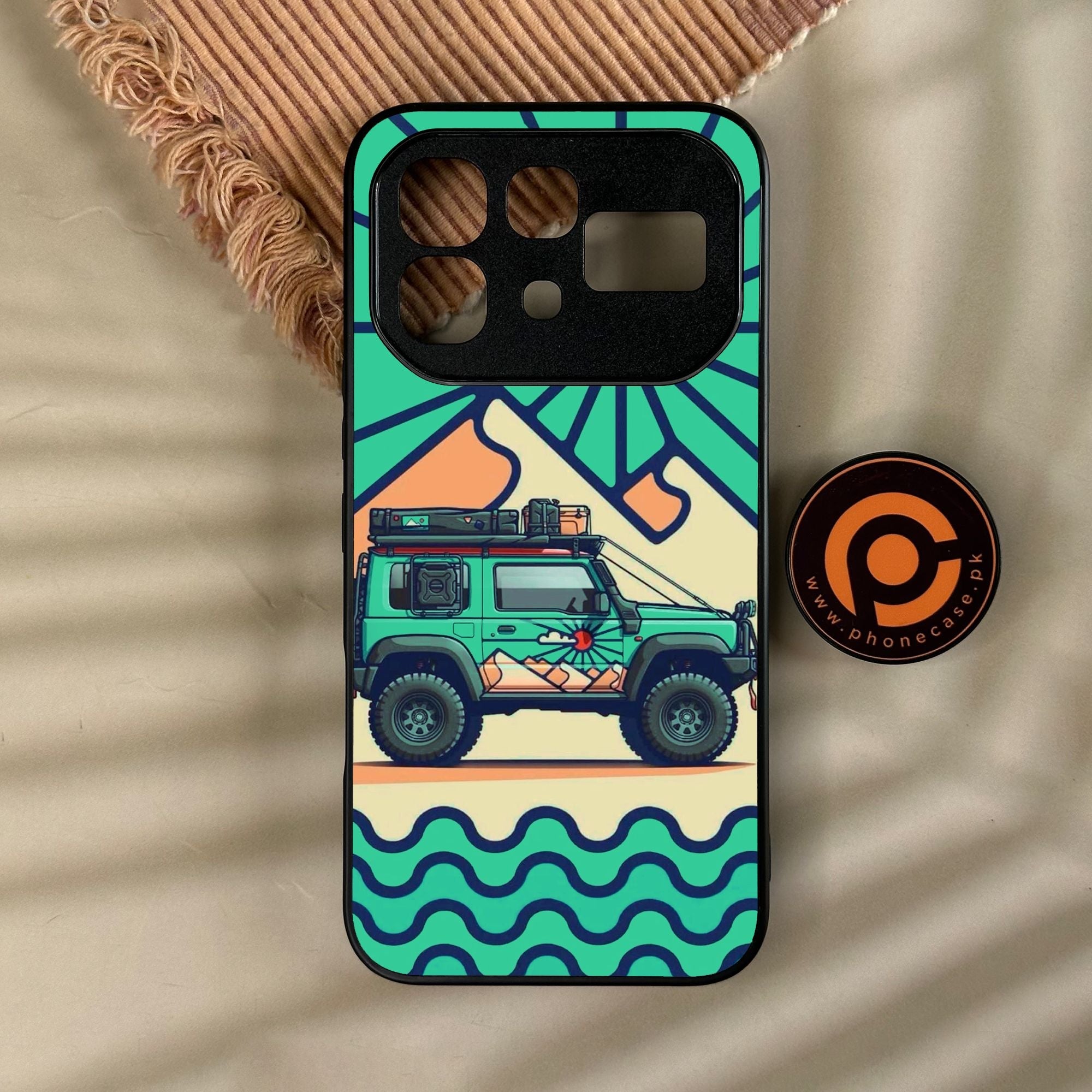 Infinix Note 60 Pro - Suzuki Jimny Design - Premium Metal Printed Soft Bumper Shock Proof Case