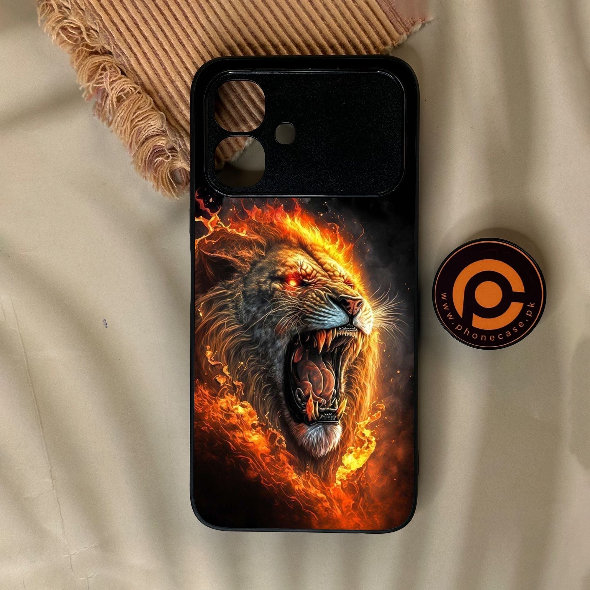 Infinix Smart 20 - Tiger 2.0 Design 4 - Premium Metal Printed Soft Bumper Shock Proof Case