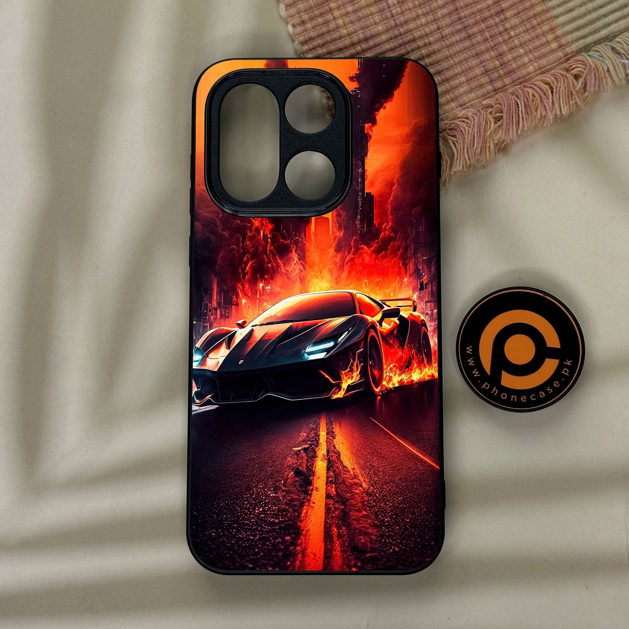 OnePlus 15 - Racing Design 1 - Premium Metal Printed Soft Bumper Shock Proof Case CS-41748