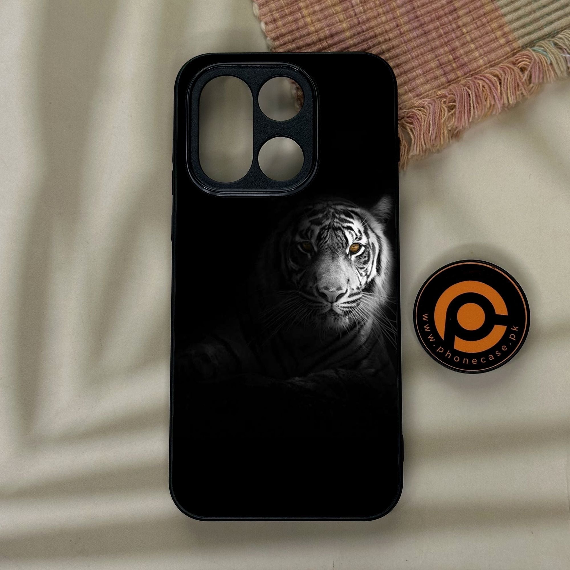 OnePlus 15 - Tiger Design 10 - Premium Metal Printed Soft Bumper Shock Proof Case