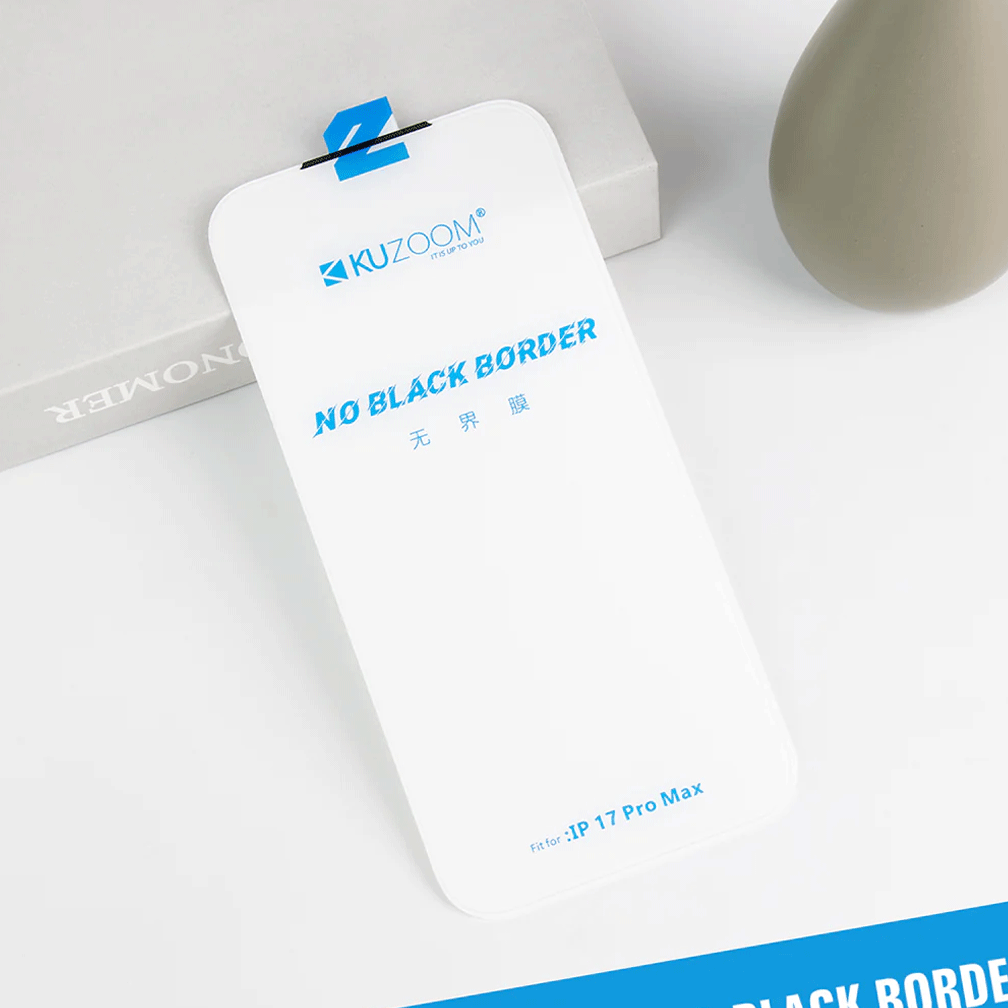 iPhone 17 Air Screen Protector - Transparent - Kuzoom No Black Border Tempered Glass Protector