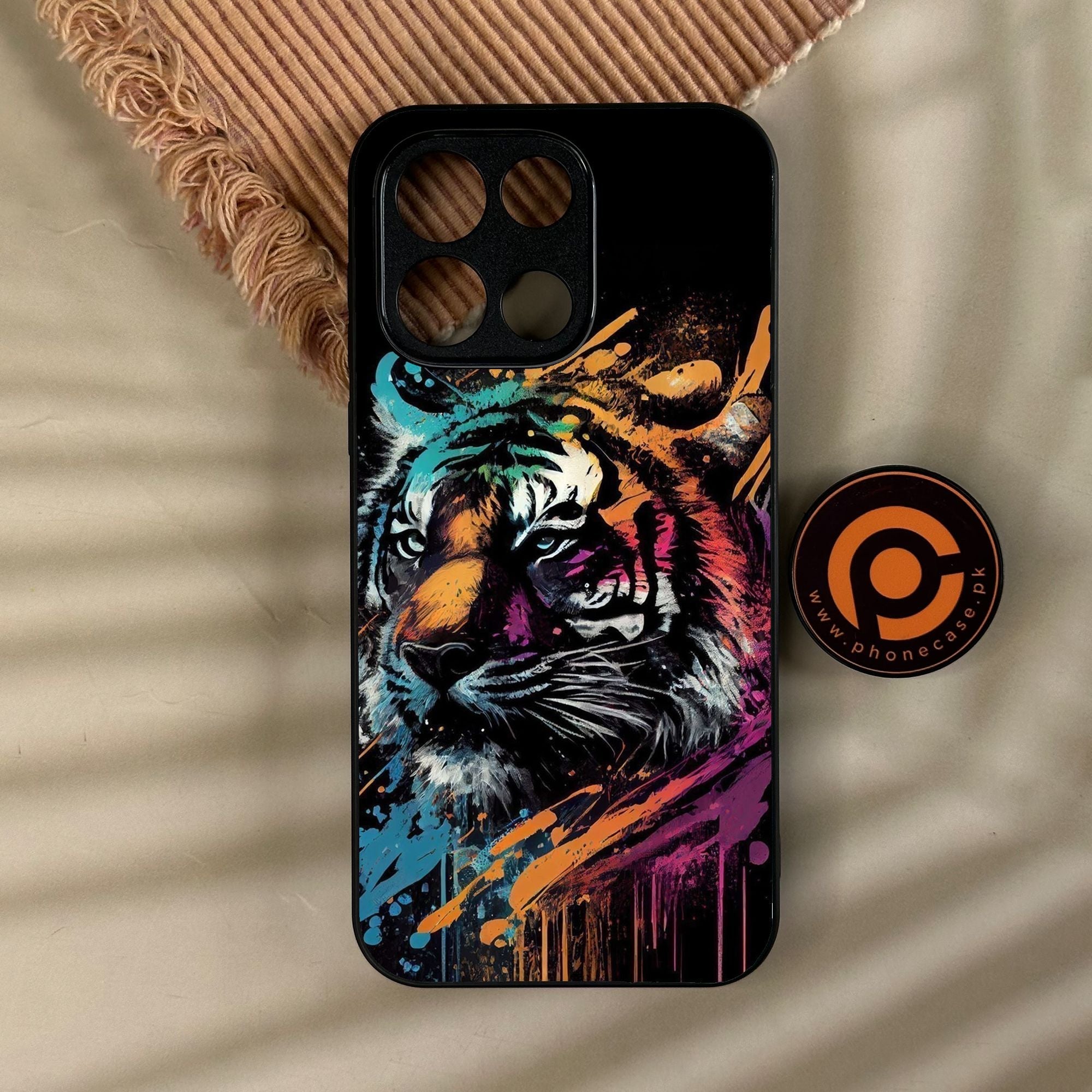 OnePlus Turbo 6 - Tiger 2.0 Design 9 - Premium Metal Printed Soft Bumper Shock Proof Case