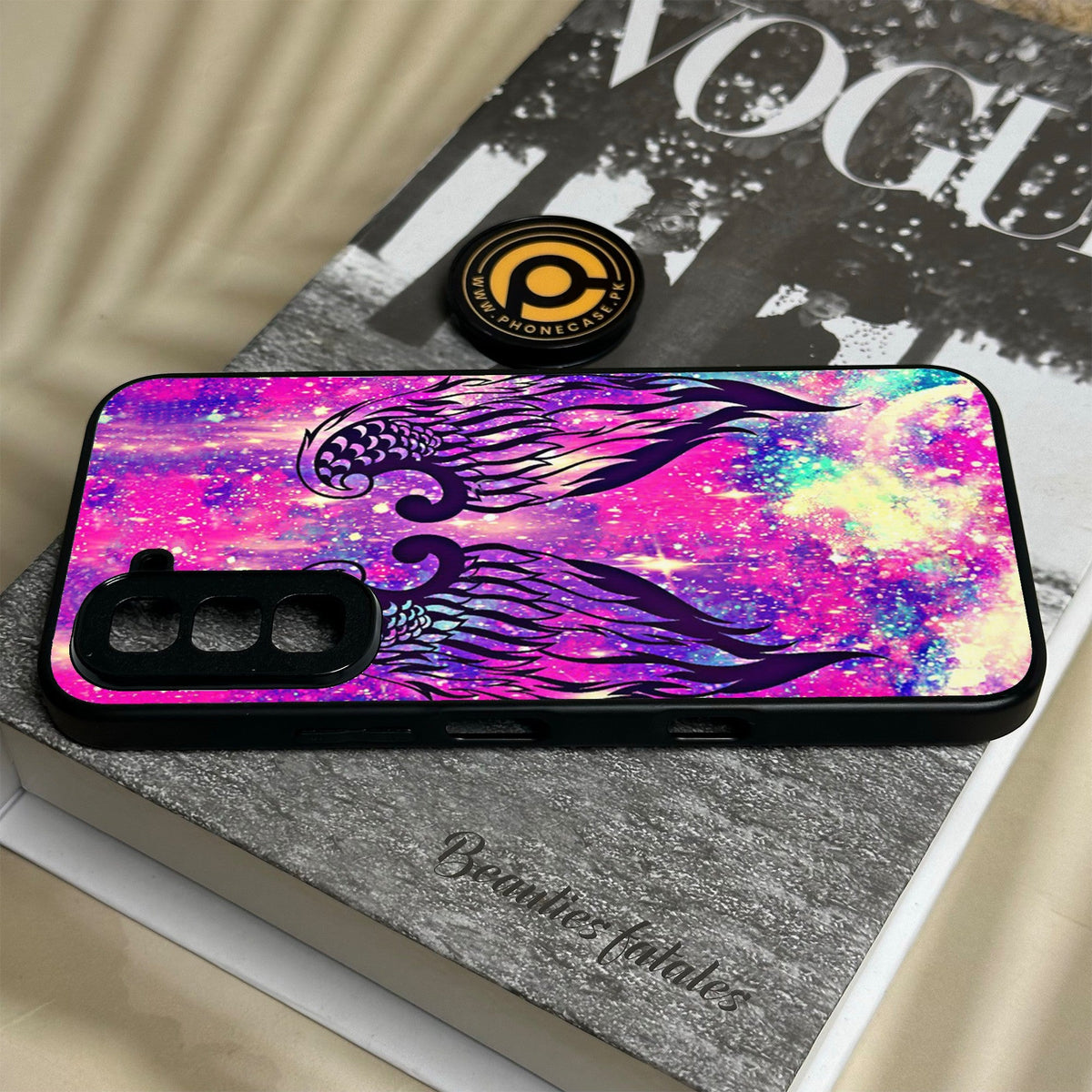Infinix Hot 70 - Angel Wings Design 9 - Premium Metal Printed Soft Bumper Shock Proof Case