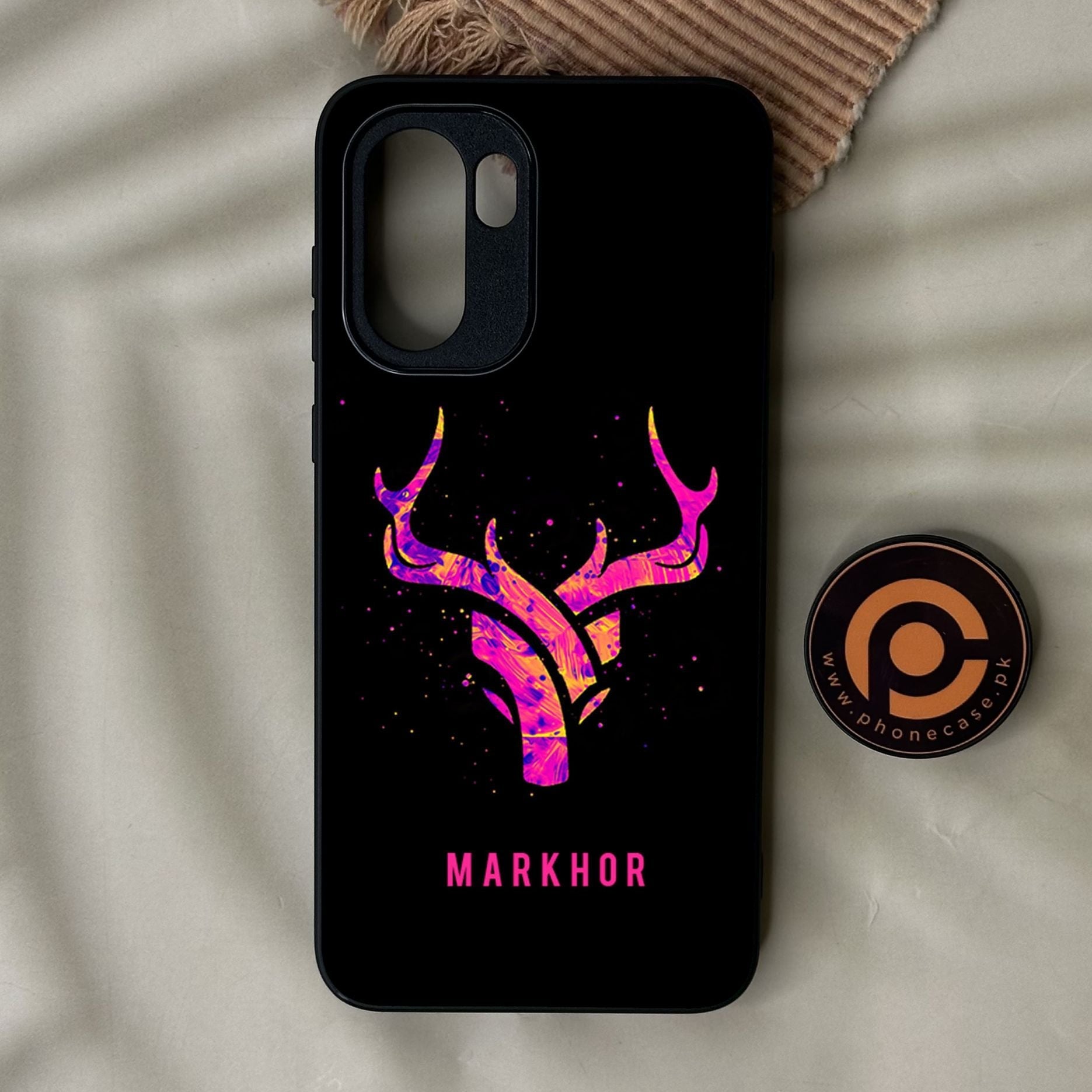 OnePlus Ace 6 - Markhor Design 6 - Premium Metal Printed Soft Bumper Shock Proof Case