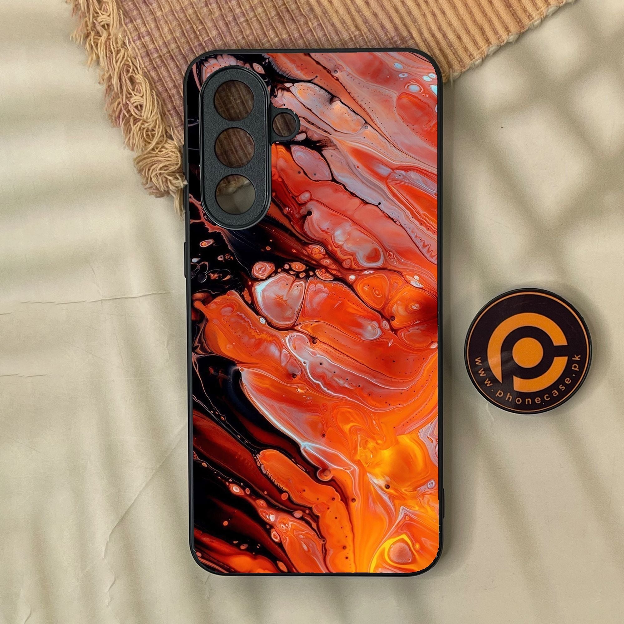 Samsung Galaxy A37 - Liquid Marble Design 4 - Premium Metal Printed Soft Bumper Shock Proof Case