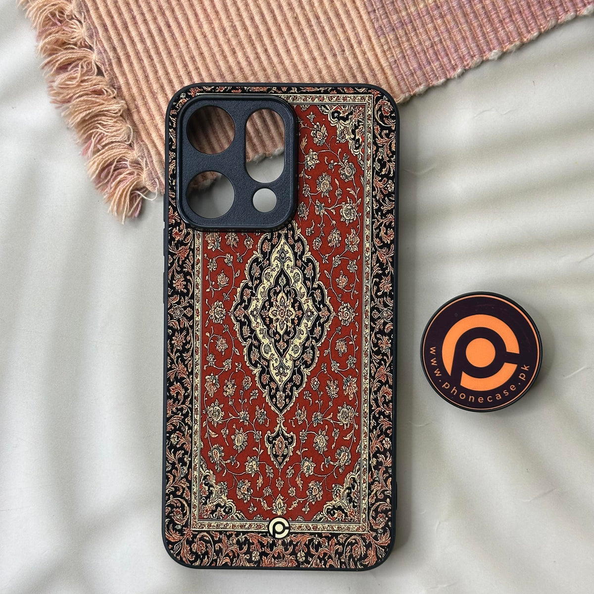 Oppo Reno 14 5G - Persian Rugs Design 1 - Premium Metal Printed soft Bumper shock Proof Case  CS-42906