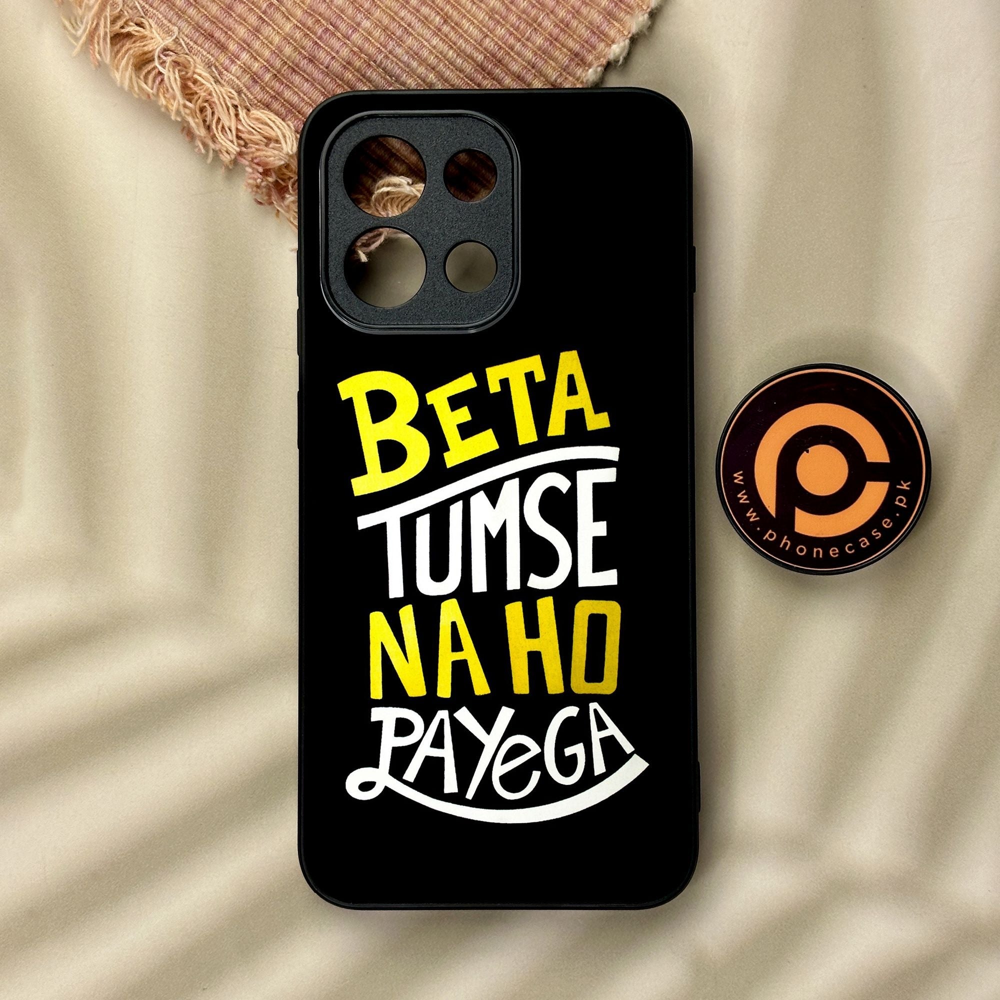 OnePlus 13T - Beta Tum Se Na Ho - Premium Metal Printed Soft Bumper Shock Proof Case