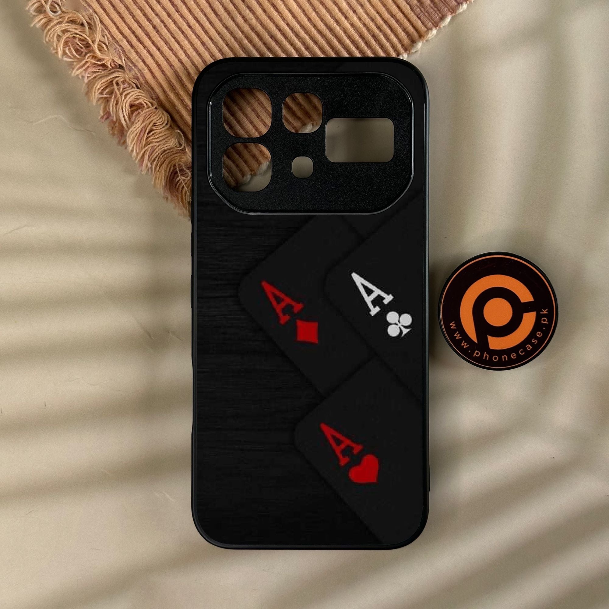 Infinix Note 60 Pro - Black Art Design 5 - Premium Metal Printed Soft Bumper Shock Proof Case