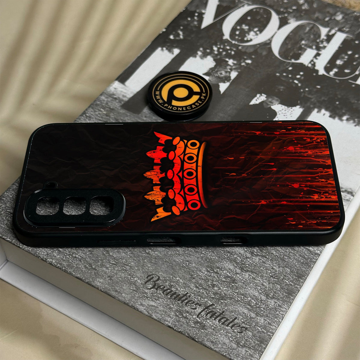 Infinix Hot 70 - King Design 4 - Premium Metal Printed Soft Bumper Shock Proof Case