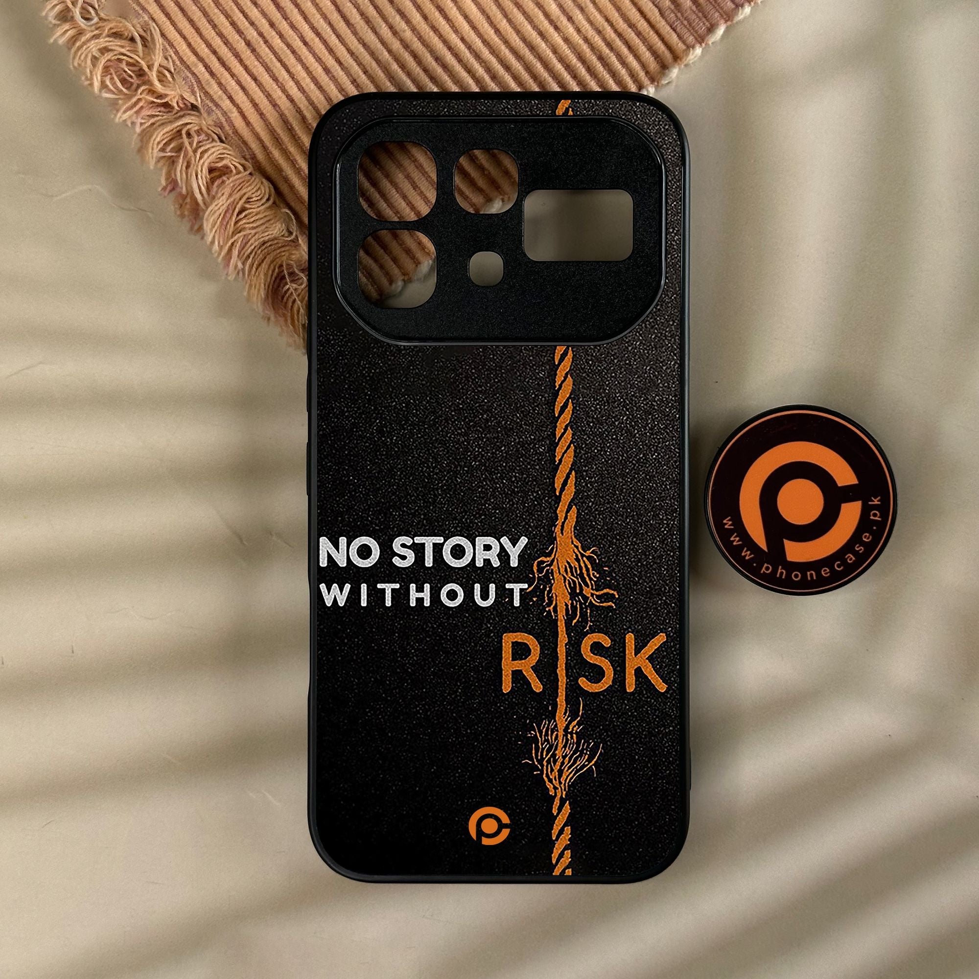Infinix Note 60 - The Risk Taker - Premium Metal Printed Soft Bumper Shock Proof Case