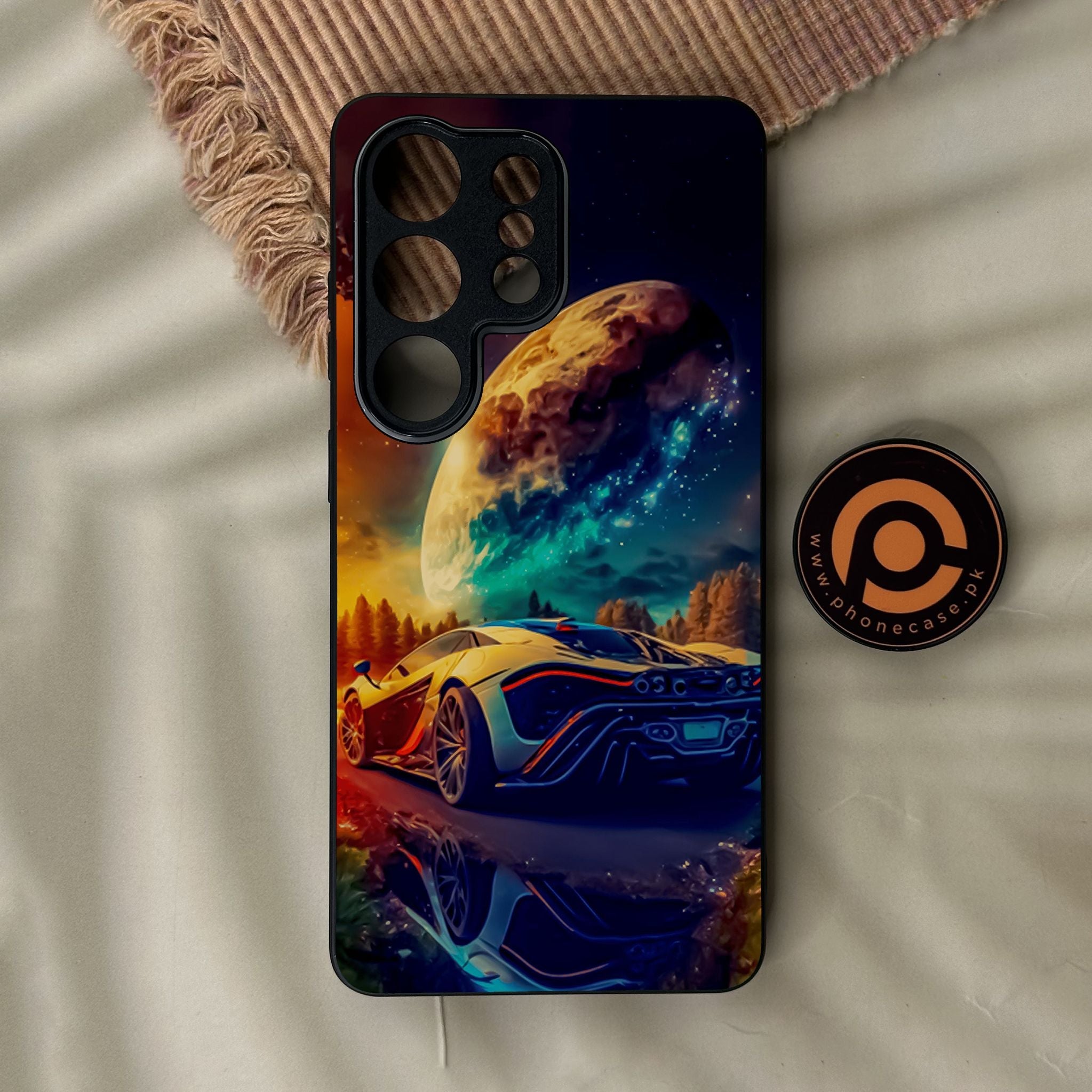 Galaxy S26 Ultra - Racing Design 5 - Premium Metal Printed Soft Bumper Shock Proof Case
