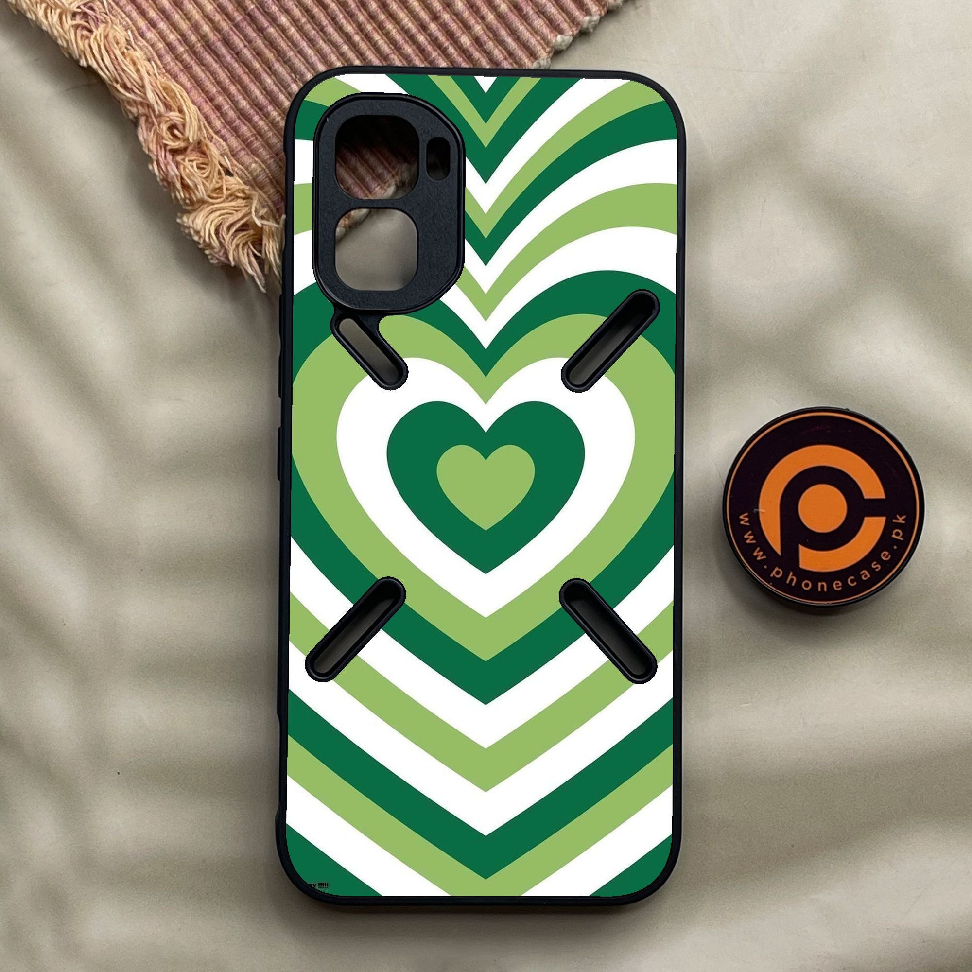 Infinix GT 50 Pro - Heartbeat Design 4 - Premium Metal Printed Soft Bumper Shock Proof Case