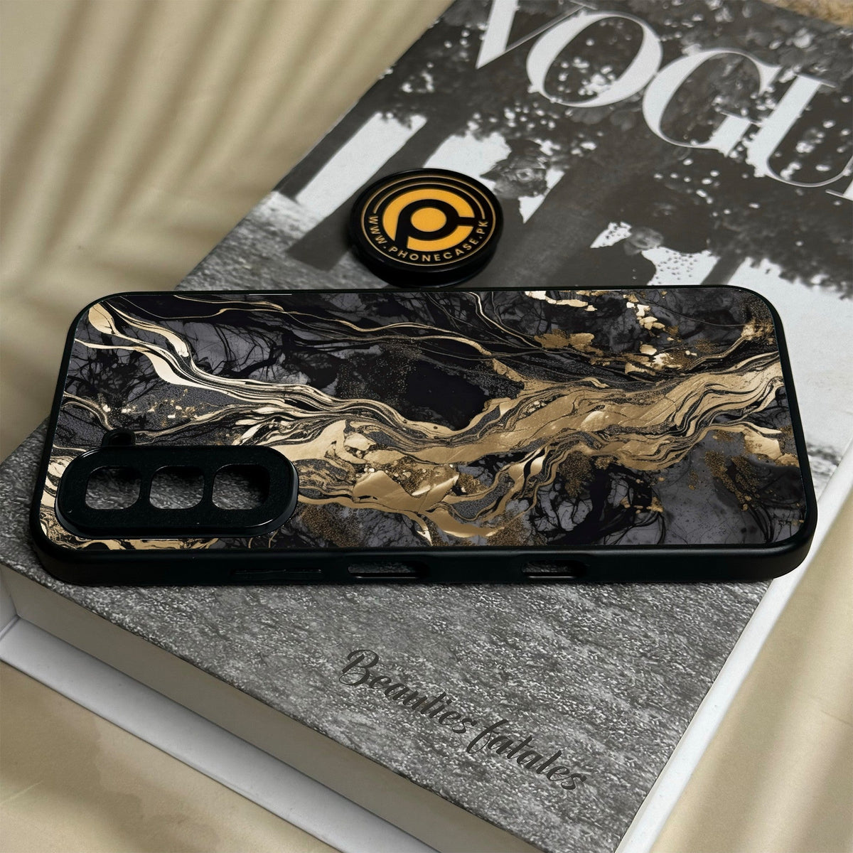 Infinix Hot 70 - Liquid Marble Design 9 - Premium Metal Printed Soft Bumper Shock Proof Case
